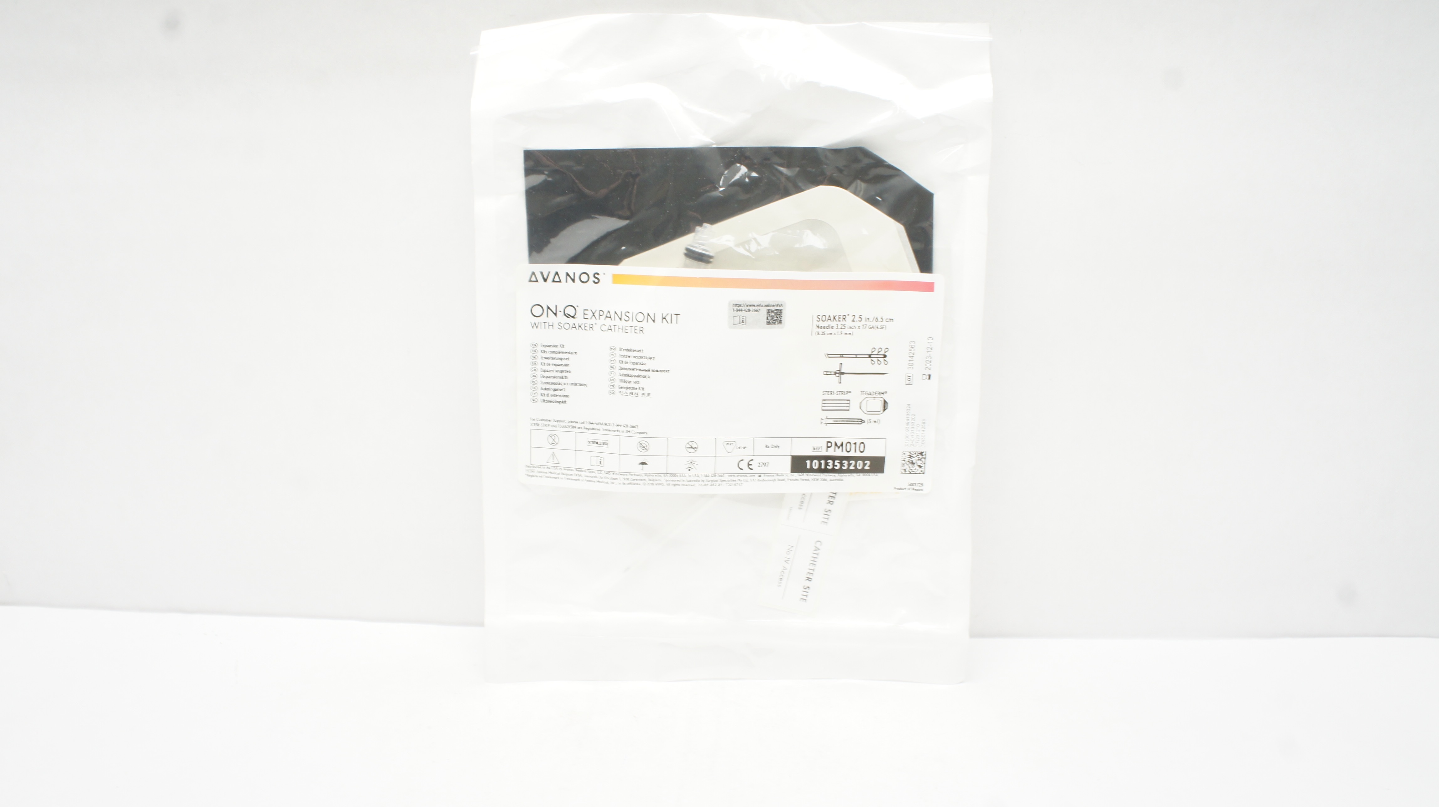 Avanos PM010 On-Q Expansion Kits w/Soaker Cath. 2.5inch (x)