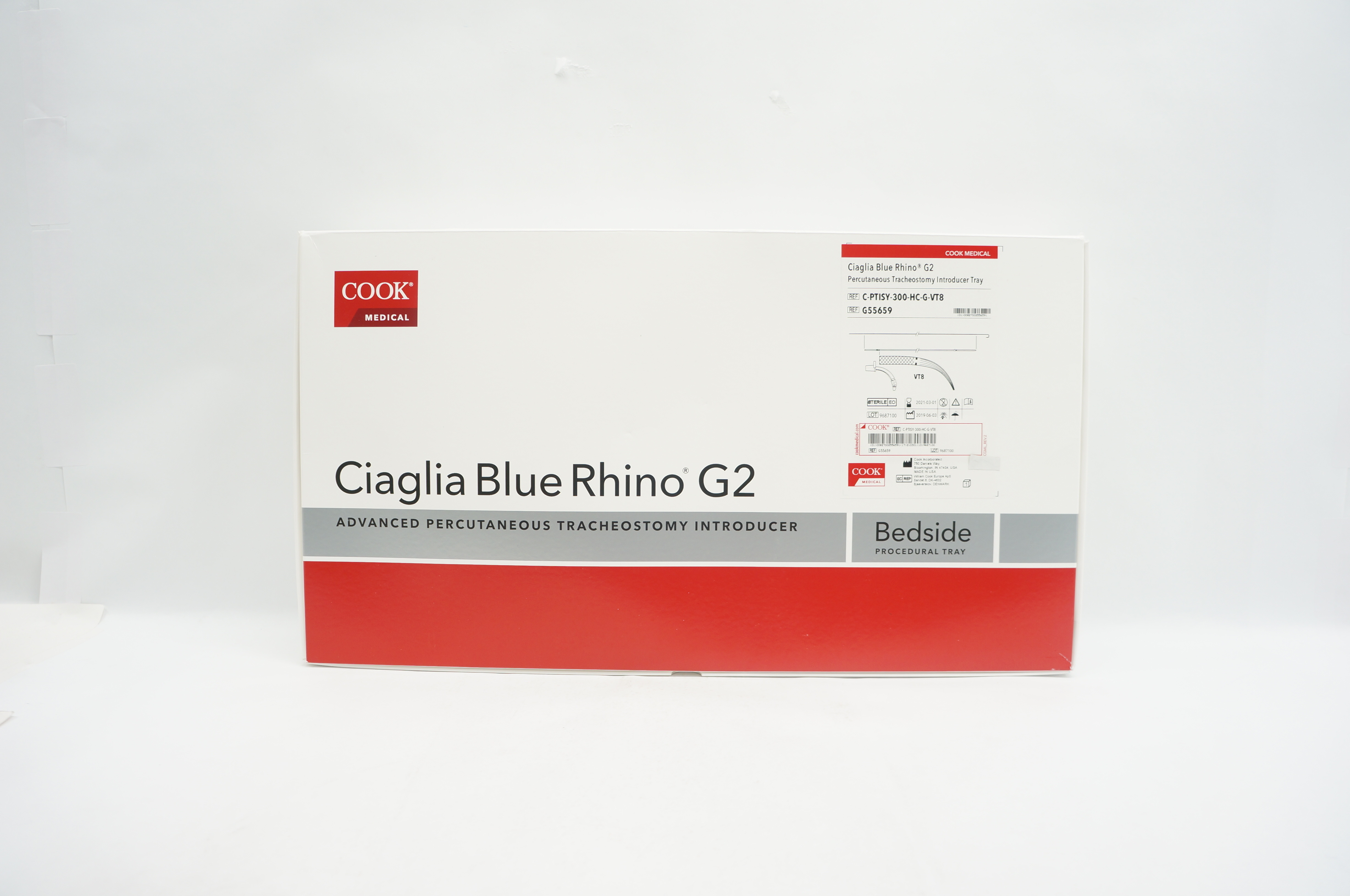 Cook Medical G55659 Ciaglia Blue RhinoG2 Percutaneous Tracheostomy Introducer(x)