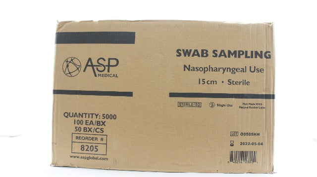 ASP Medical 8205 Swab Sampling Nasopharyngeal Use 145cm - Case of 5000 (x)