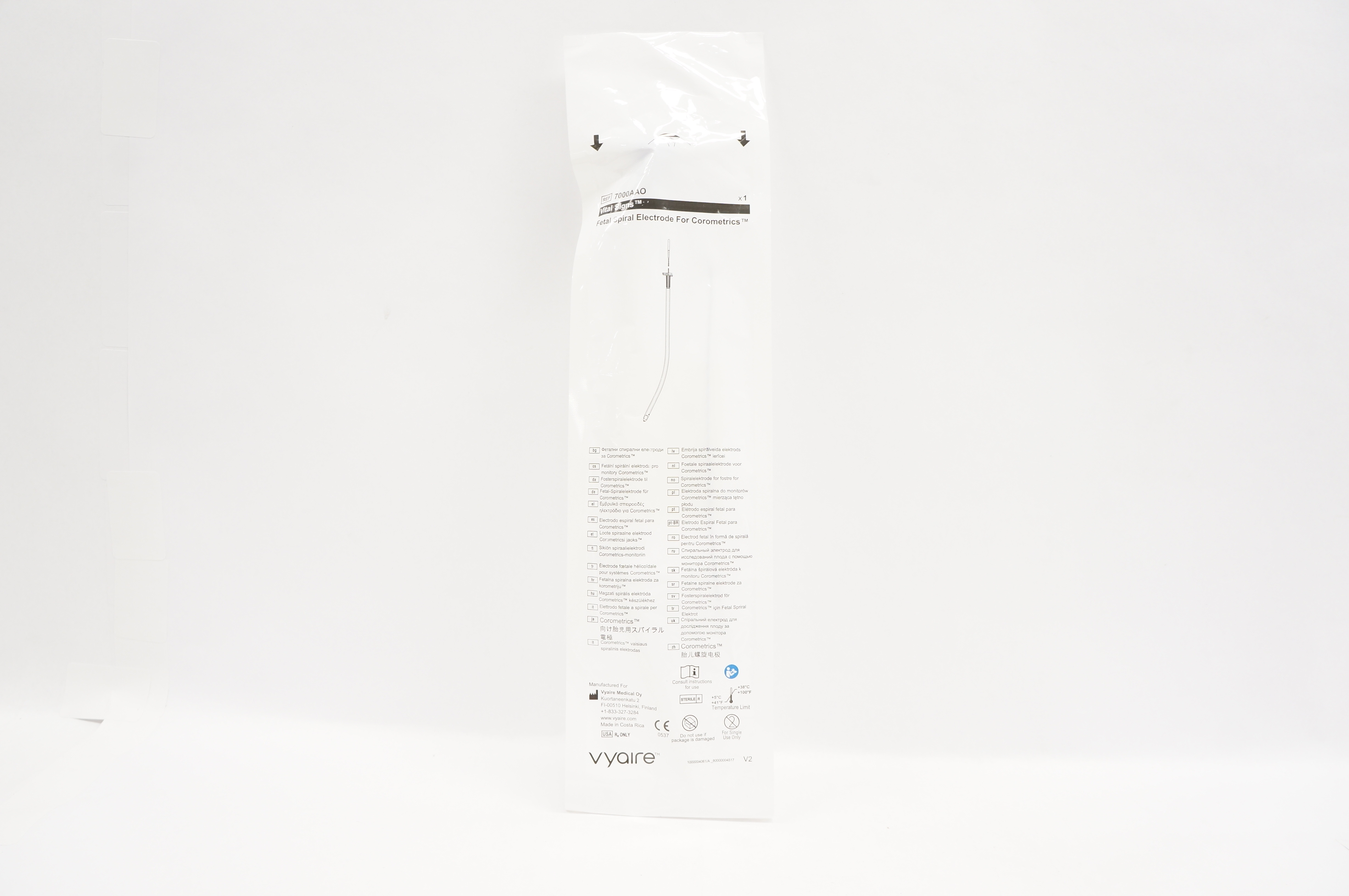 Vyaire 7000AAO Vital Signs Fetal Spiral Electrode For Corometrics