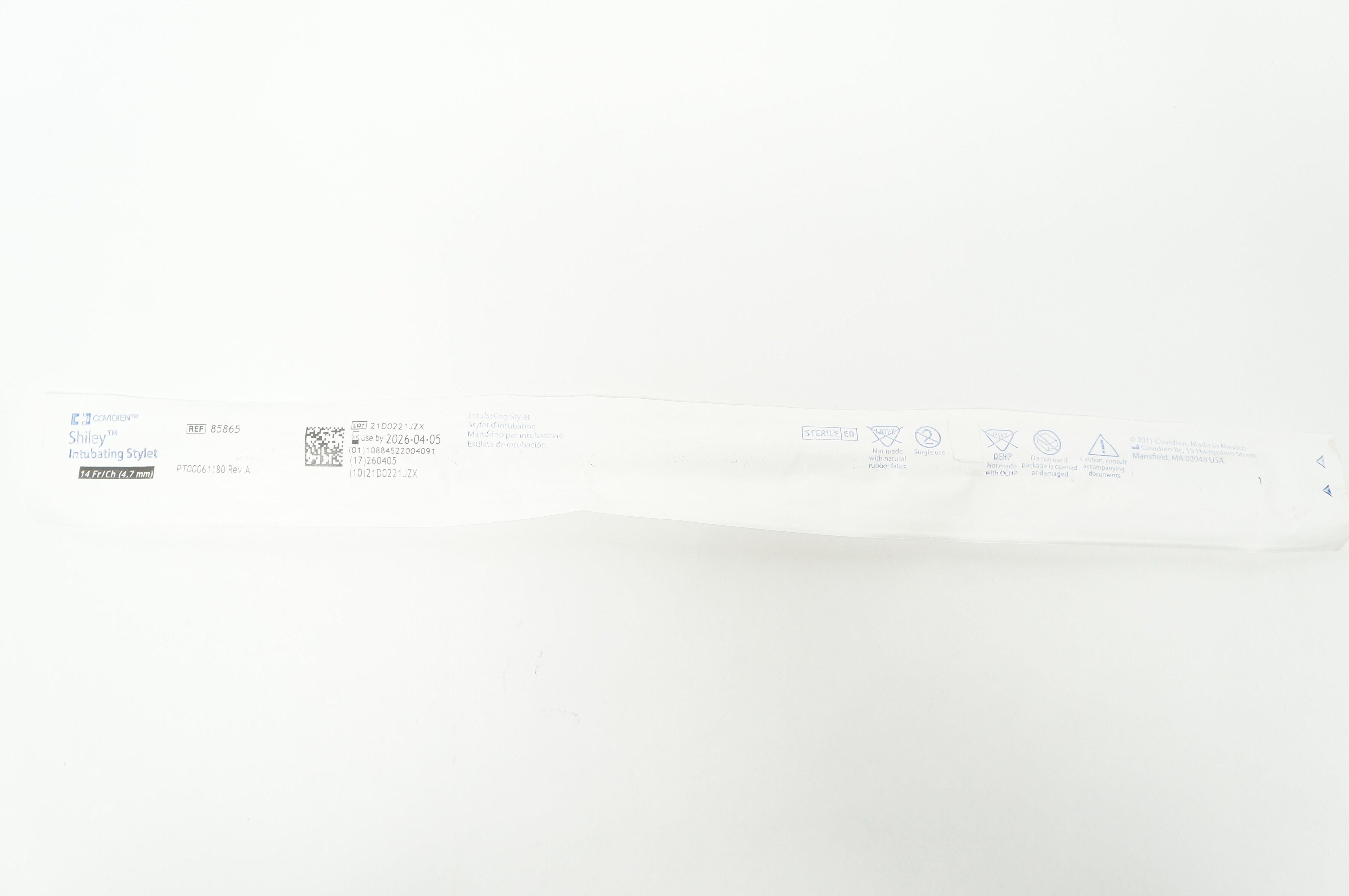 Covidien 85865 Shiley Intubating Stylet 14Fr/Ch
