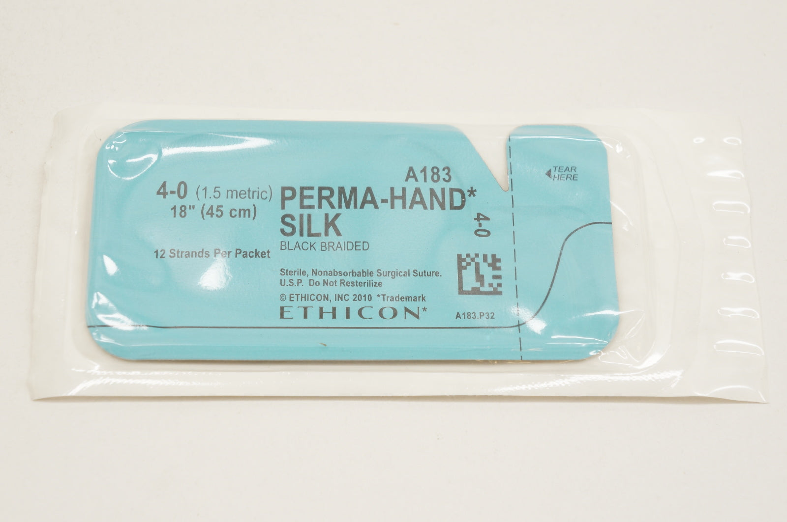 Ethicon A183 4-0 PERMA-HAND SILK, 18inch