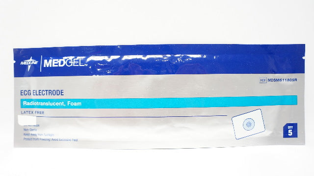 Medline MDSM611805R ECG Electrode Radiotranslucent Foam - Pack of 5 (x)