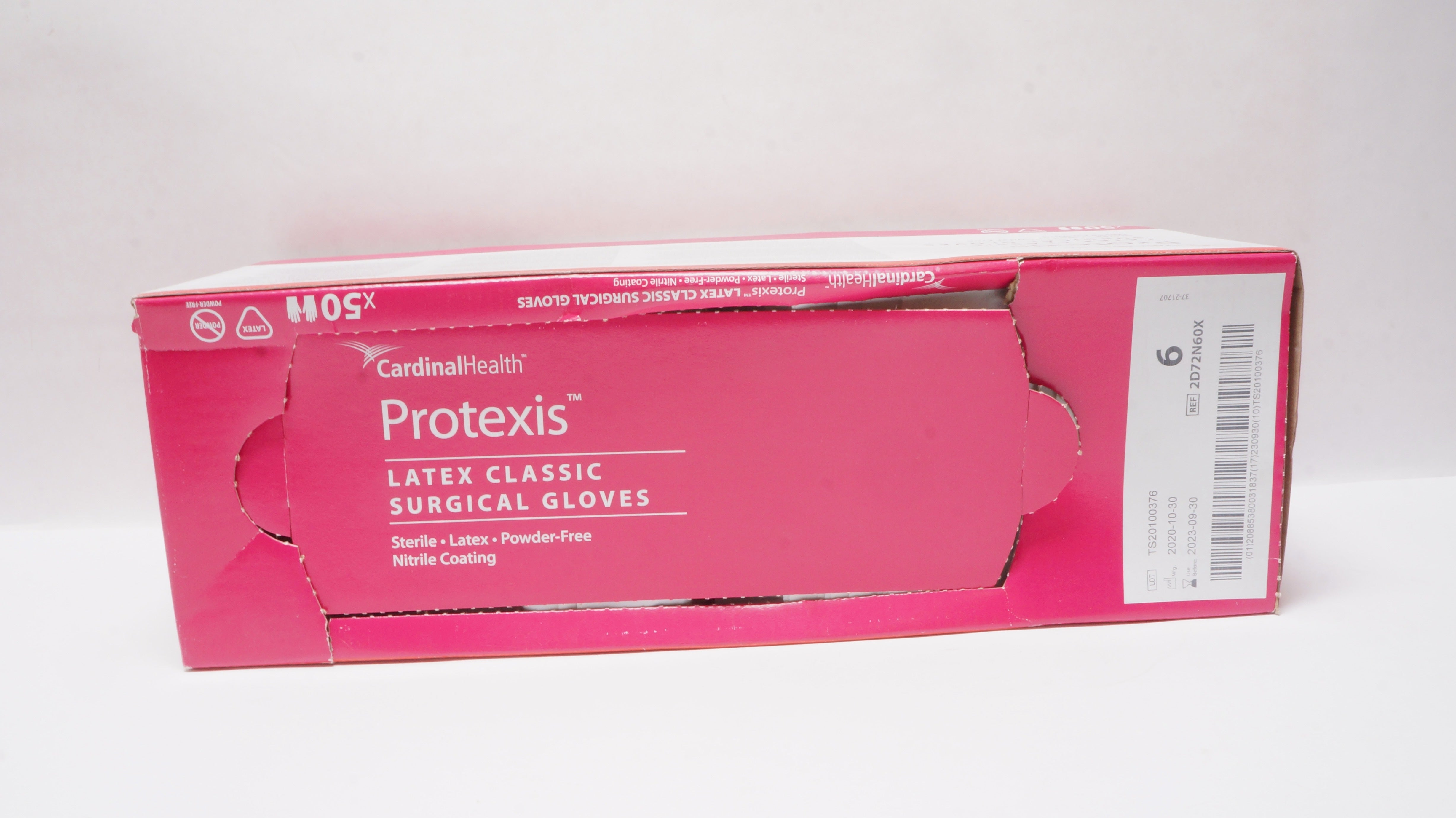 Cardinal Health 2D72N60X Protexis Latex Classic Surgical Gloves 6 - Box of 36