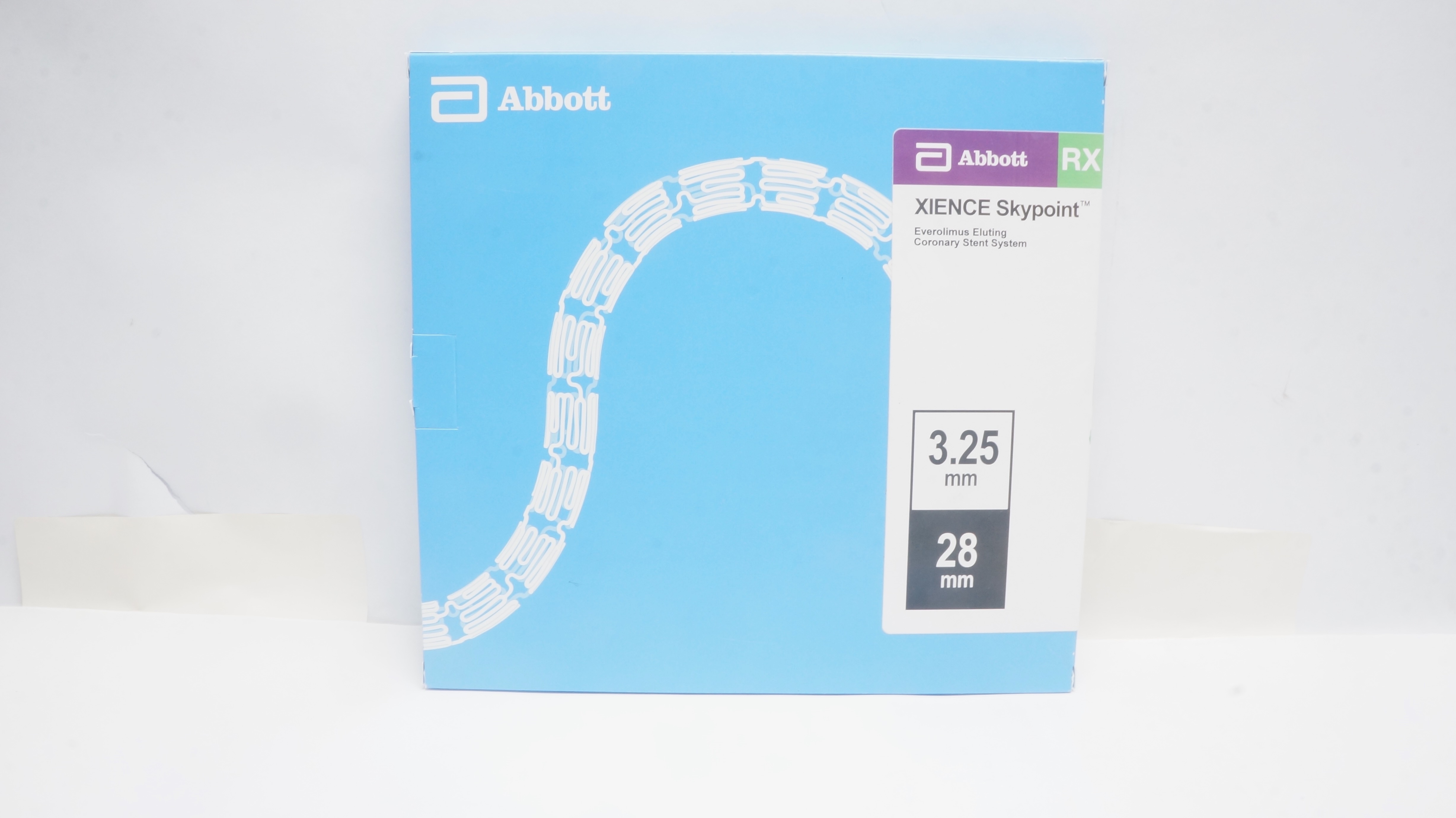 Abbott 1804325-28 RX Xience Skypoint coronary Stent System 3.25mmx28mm,145cm (x)