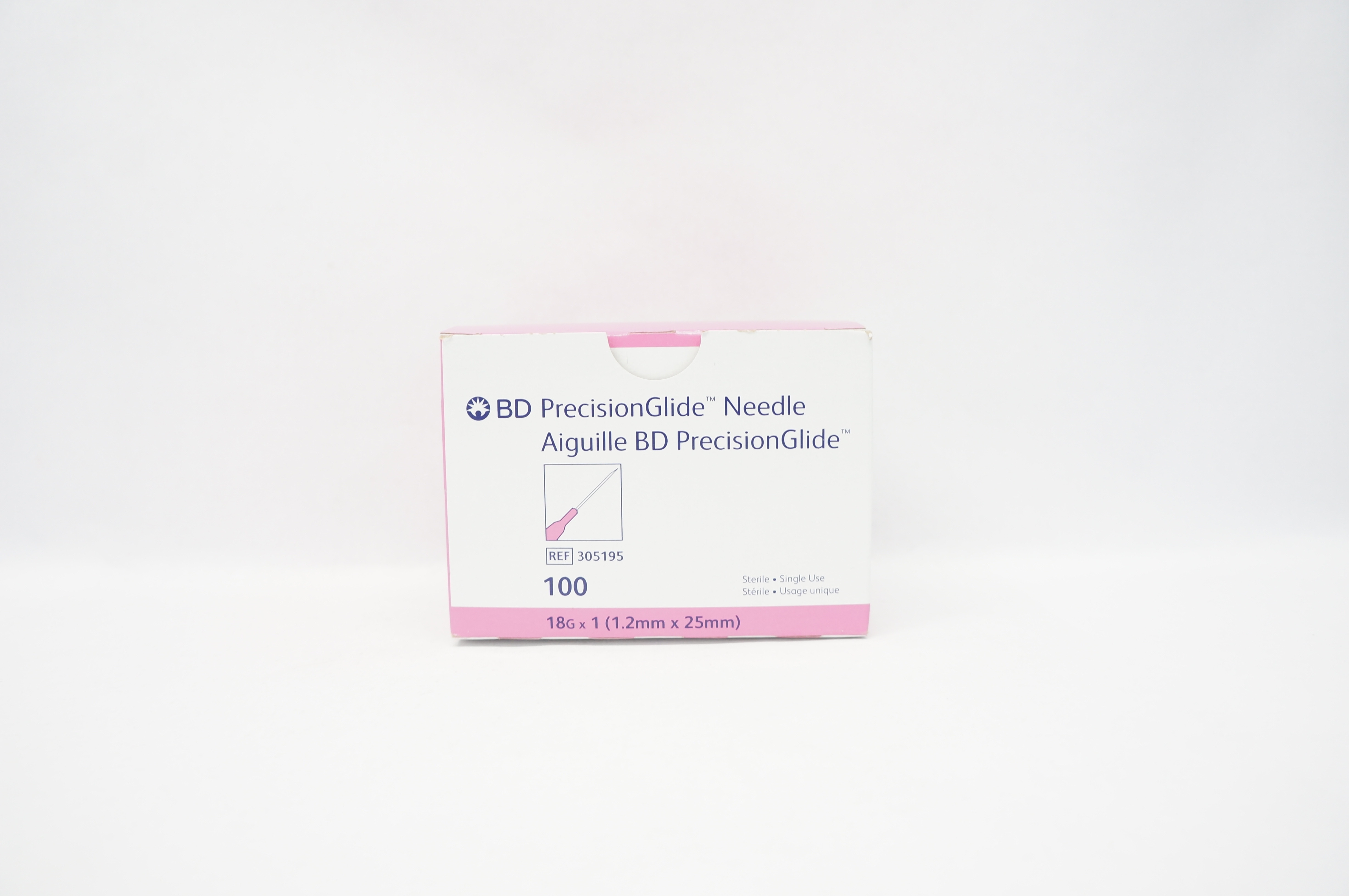 BD 305195 Precision Glide Ndle 18G x 1 - Box of 100