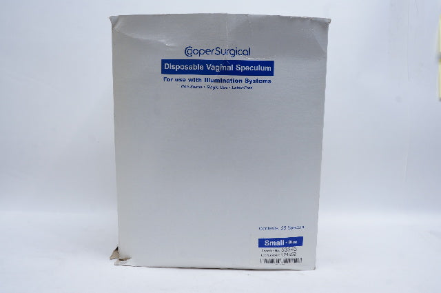 Cooper Surgical 53343 Disposable Vaginal Speculum, Small - Blue - Box of 26