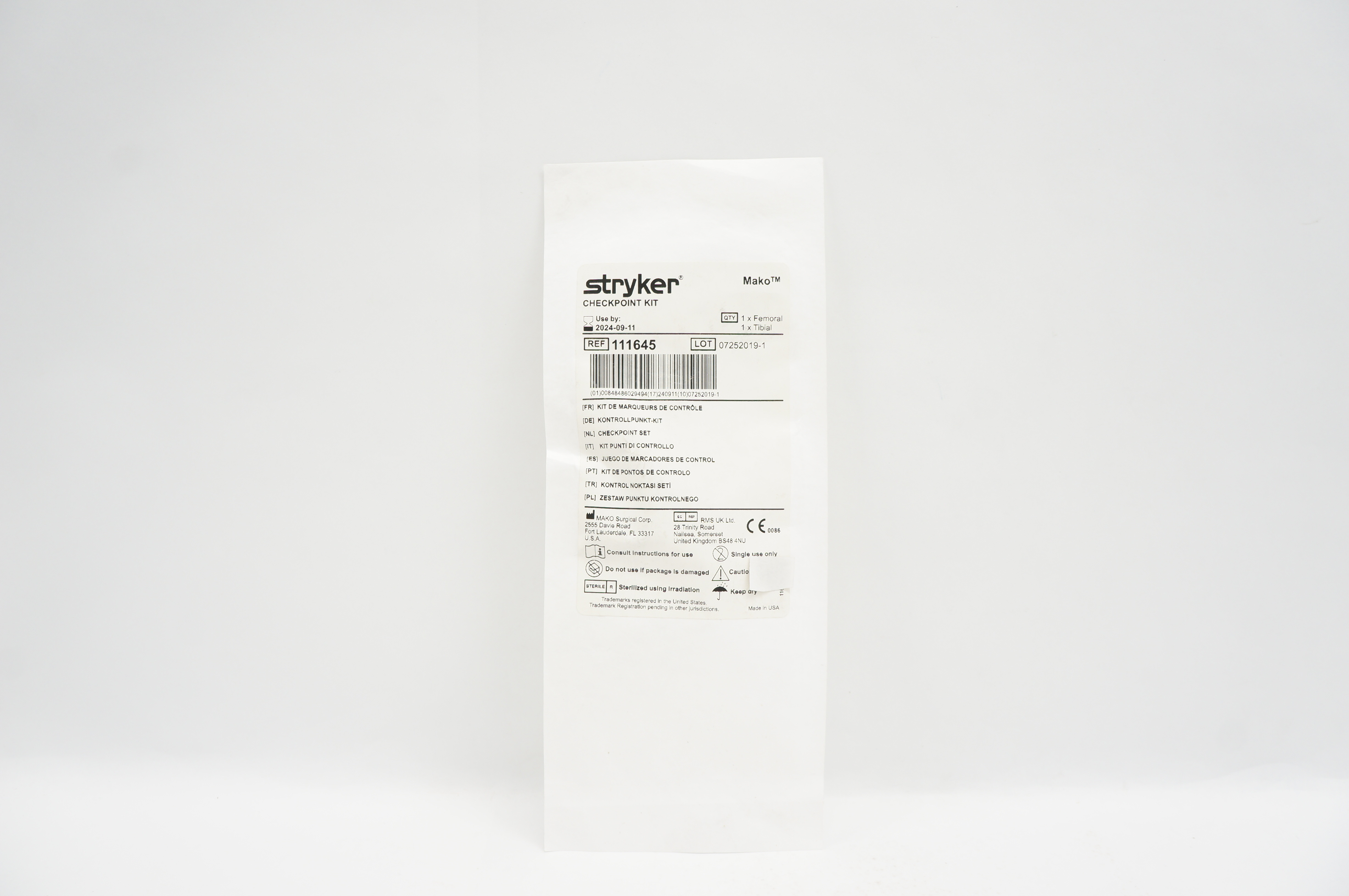 Stryker 111645 Mako Checkpoint Kit