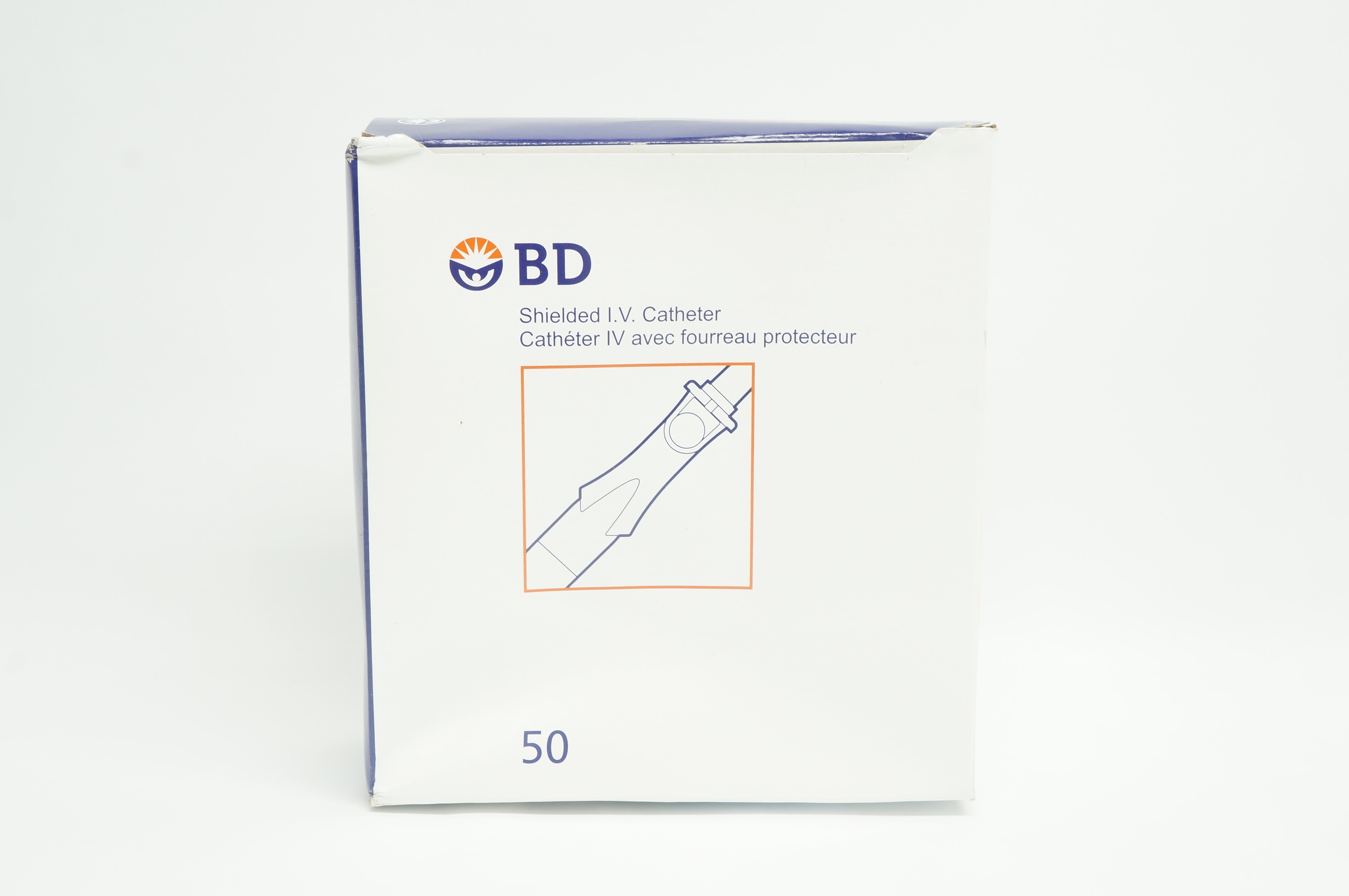 BD 381412 Insyte Autoguard Cath. 24Ga x 0.75inch, 20ml/min (x) - Box of 50