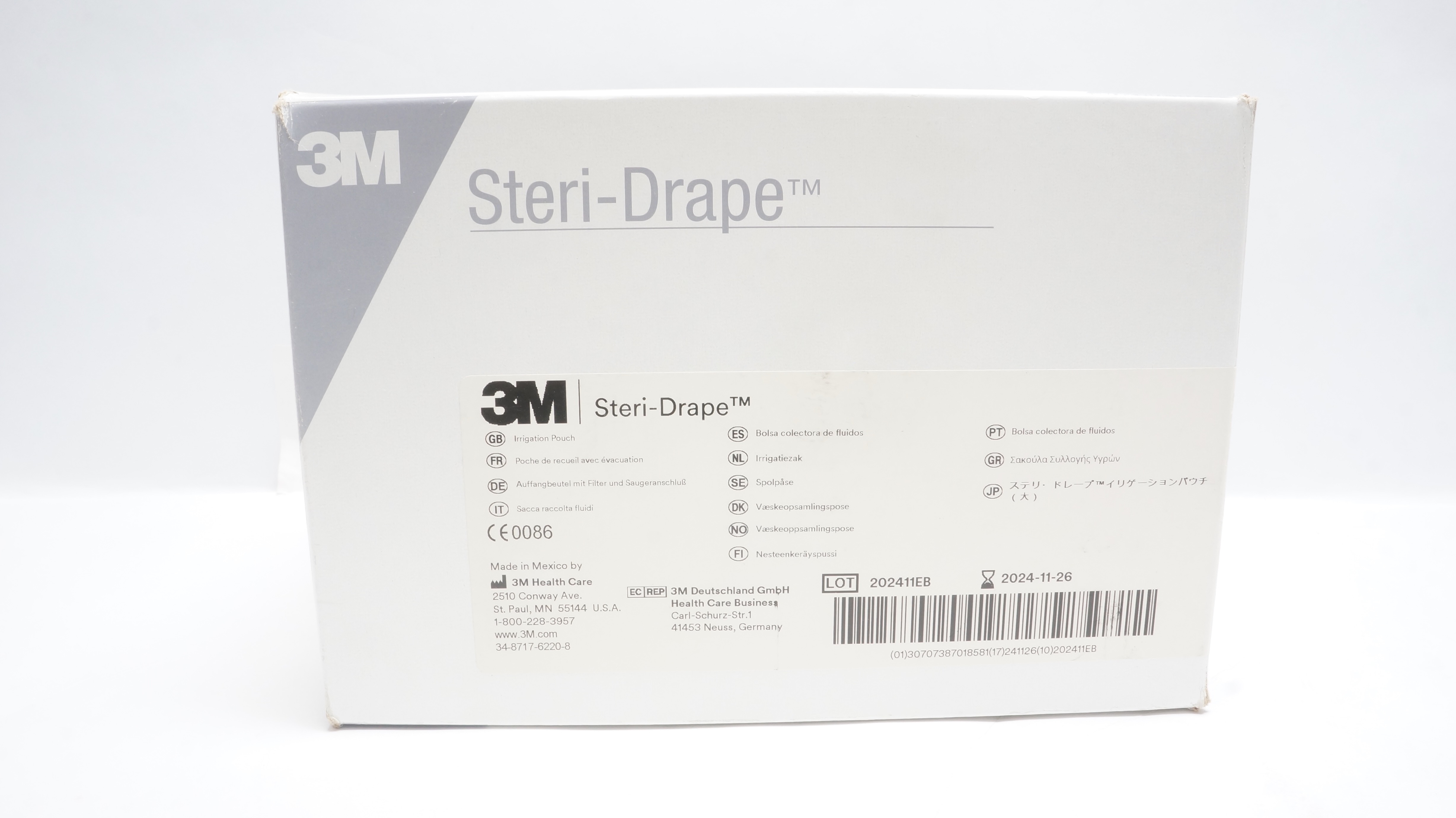 3M 1016 Steri-Drape Irrigation Pouch 19 inch x 23 inch (x) - Box of 10