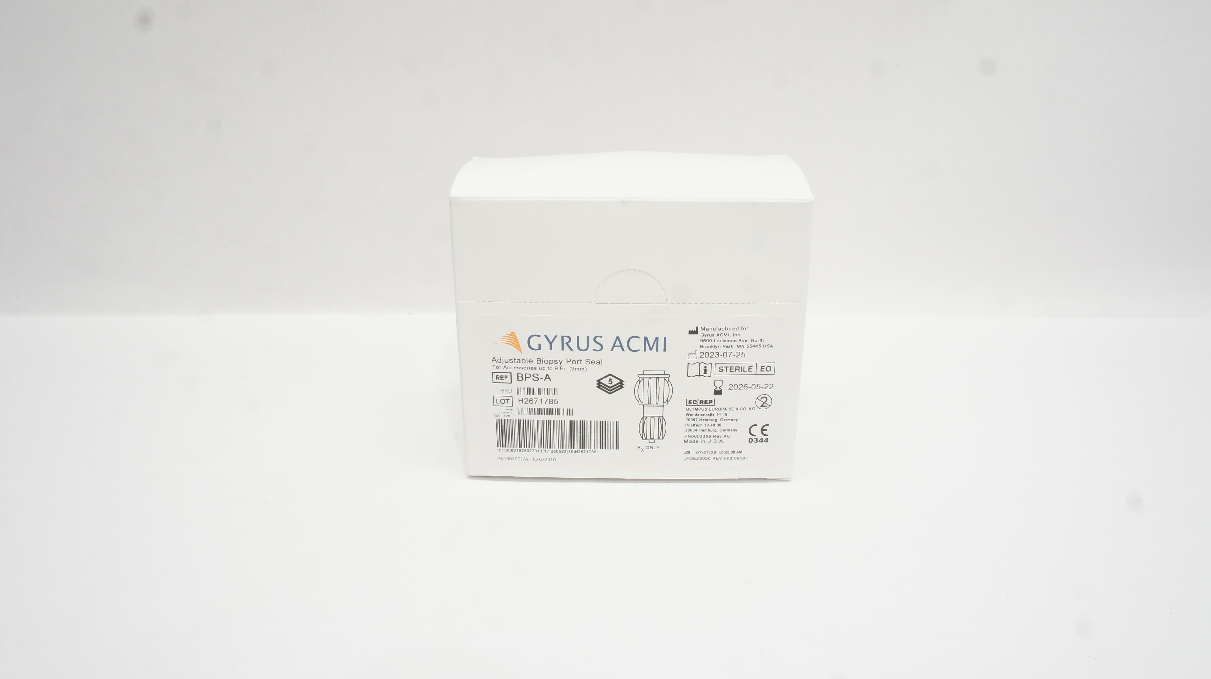 Gyrus ACMI BPS-A Adjustable Biopsy Port Seal - Box of 5