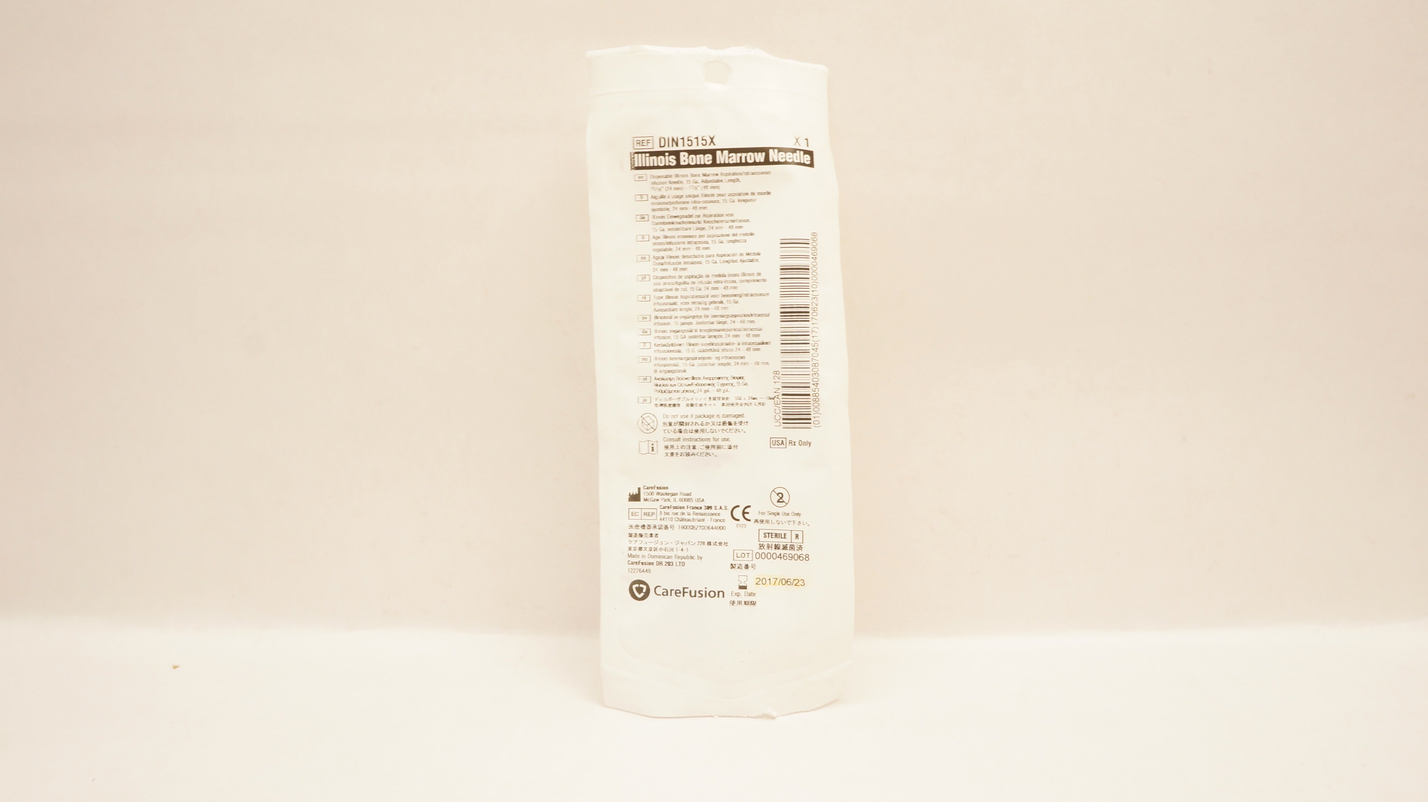 CareFusion DIN1515X Illinois Bone Marrow Aspiration Ndle. 15G (x)