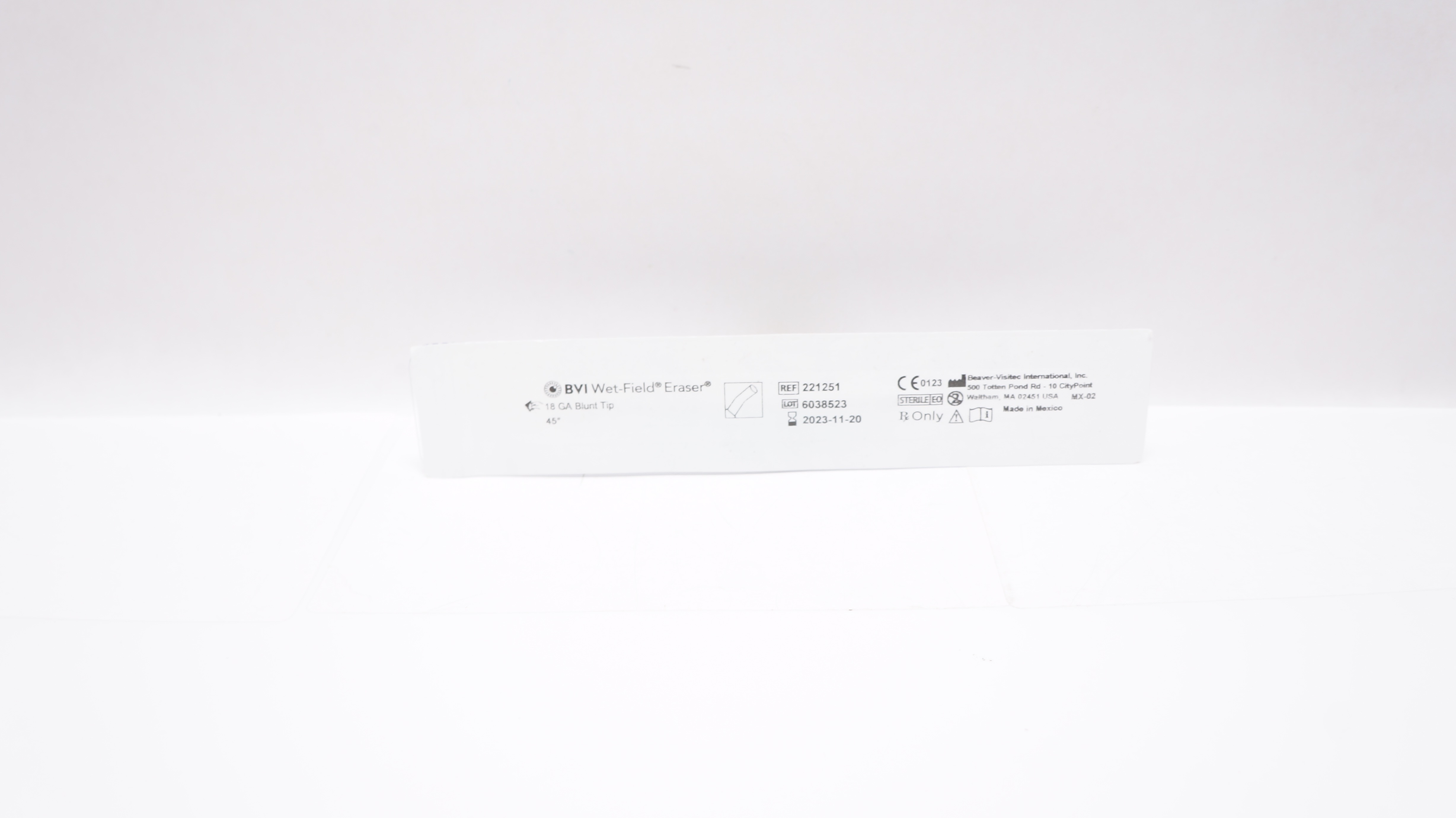 BVI  221251 Wet-Field Eraser 18GA Blunt Tip 45Degree (x)