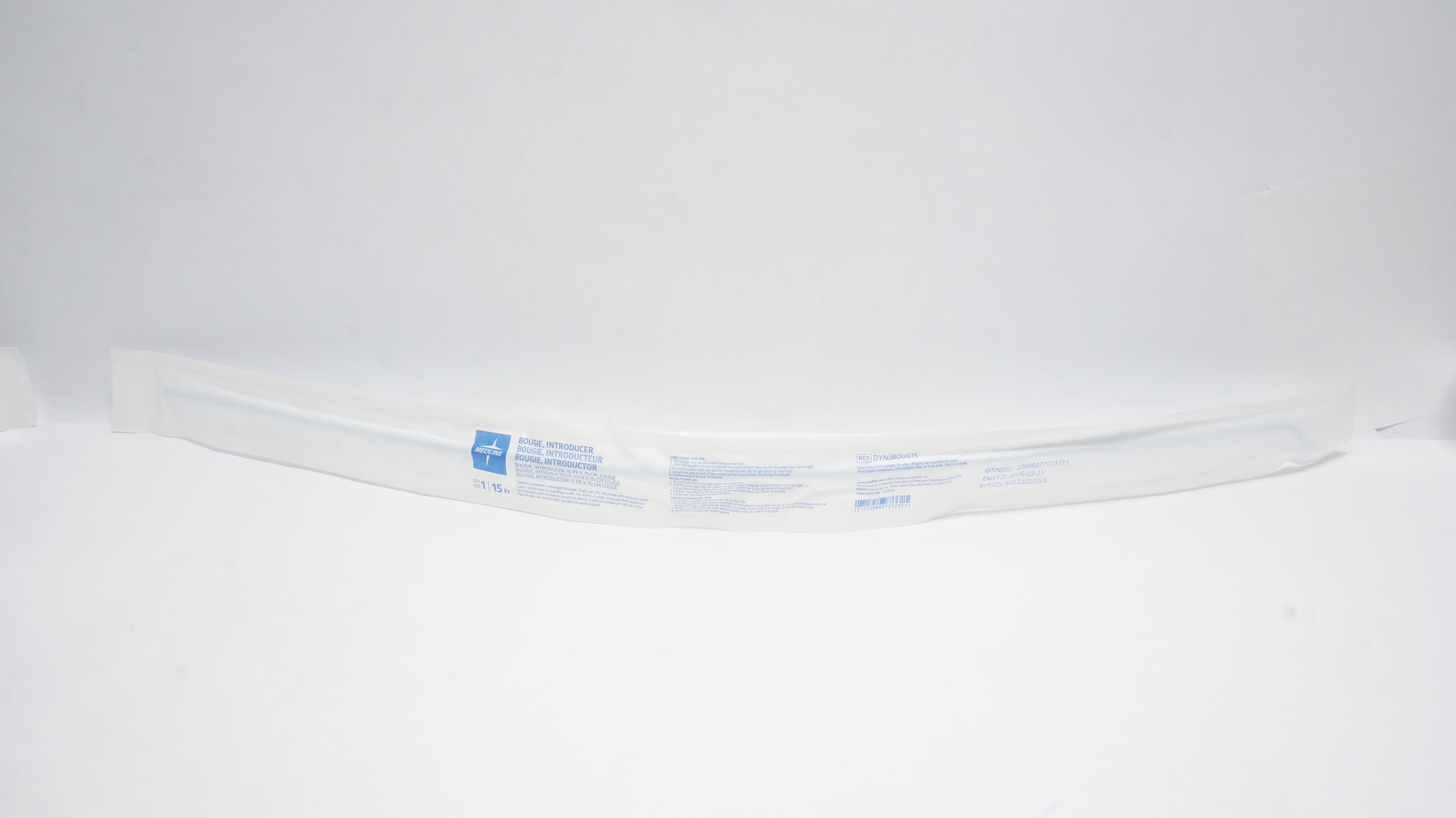 Medline DYNJBOUG15 Bougie Introducer 15Fr x 70cm (x)