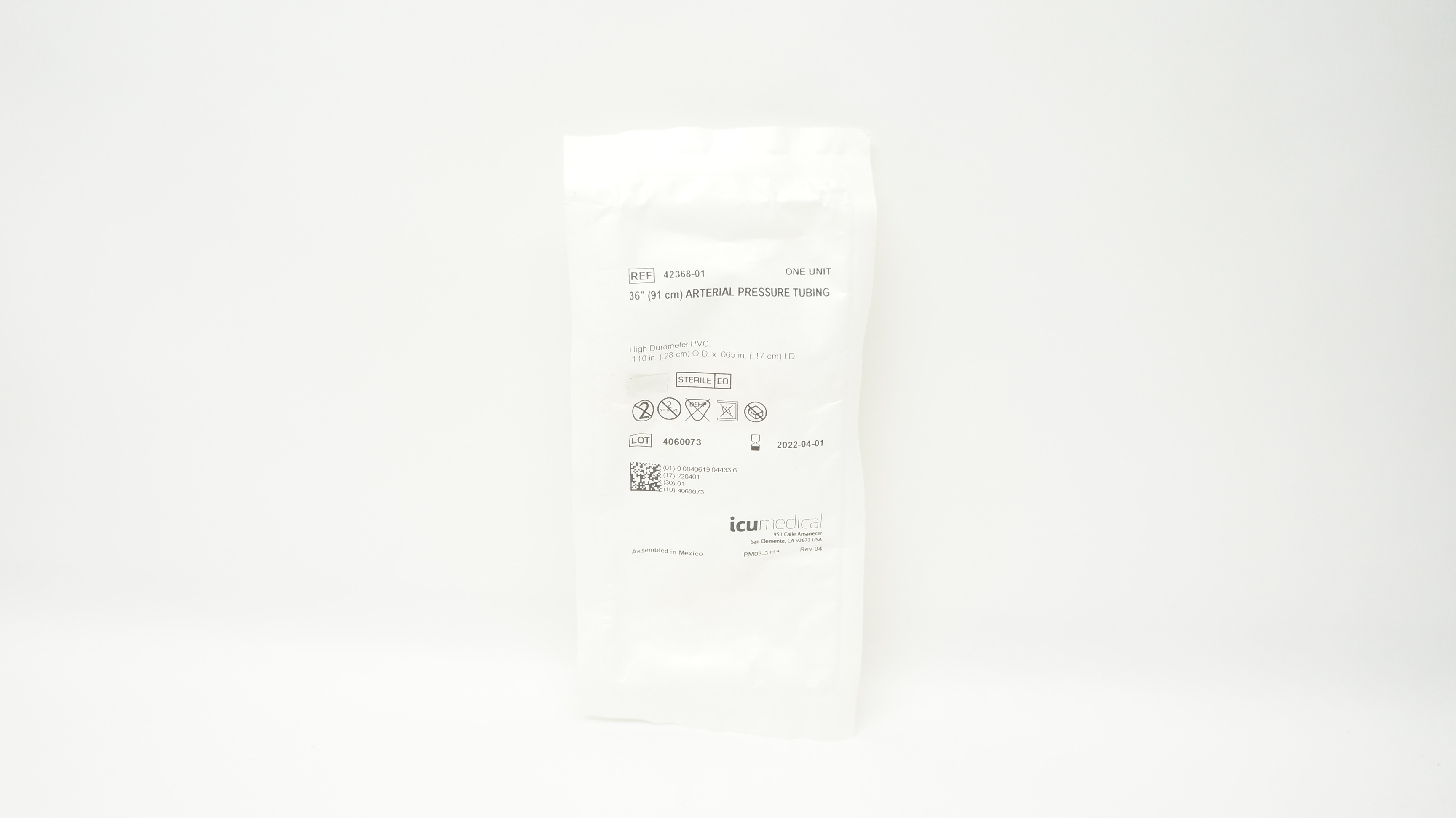 ICU Medical 42368-01 Arterial Pressure Tubing 36inch (x)