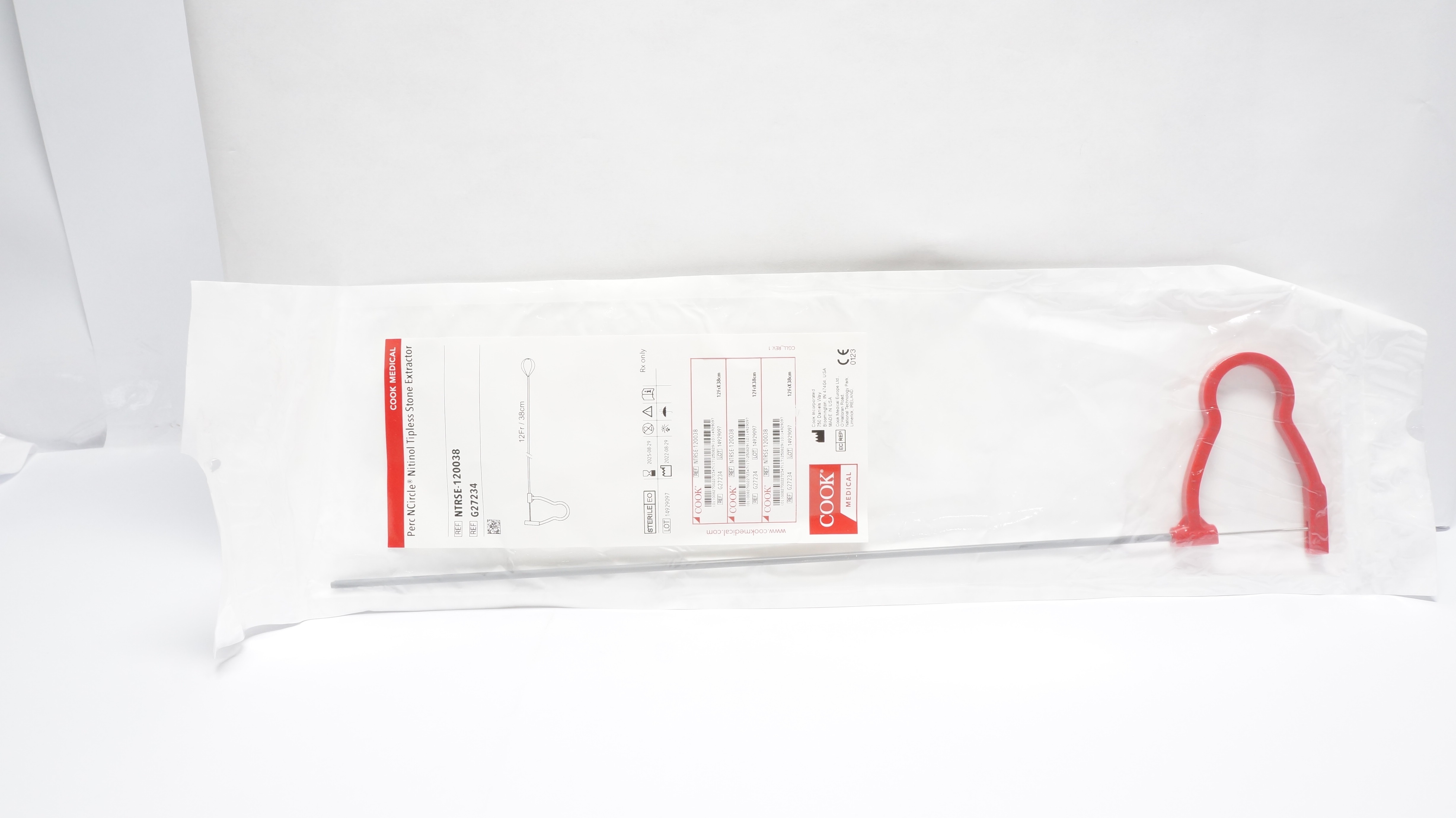 Cook Medical G27234 Perc NCircle Nitinol Tipless Stone Extractor 12Fr/38cm (x)