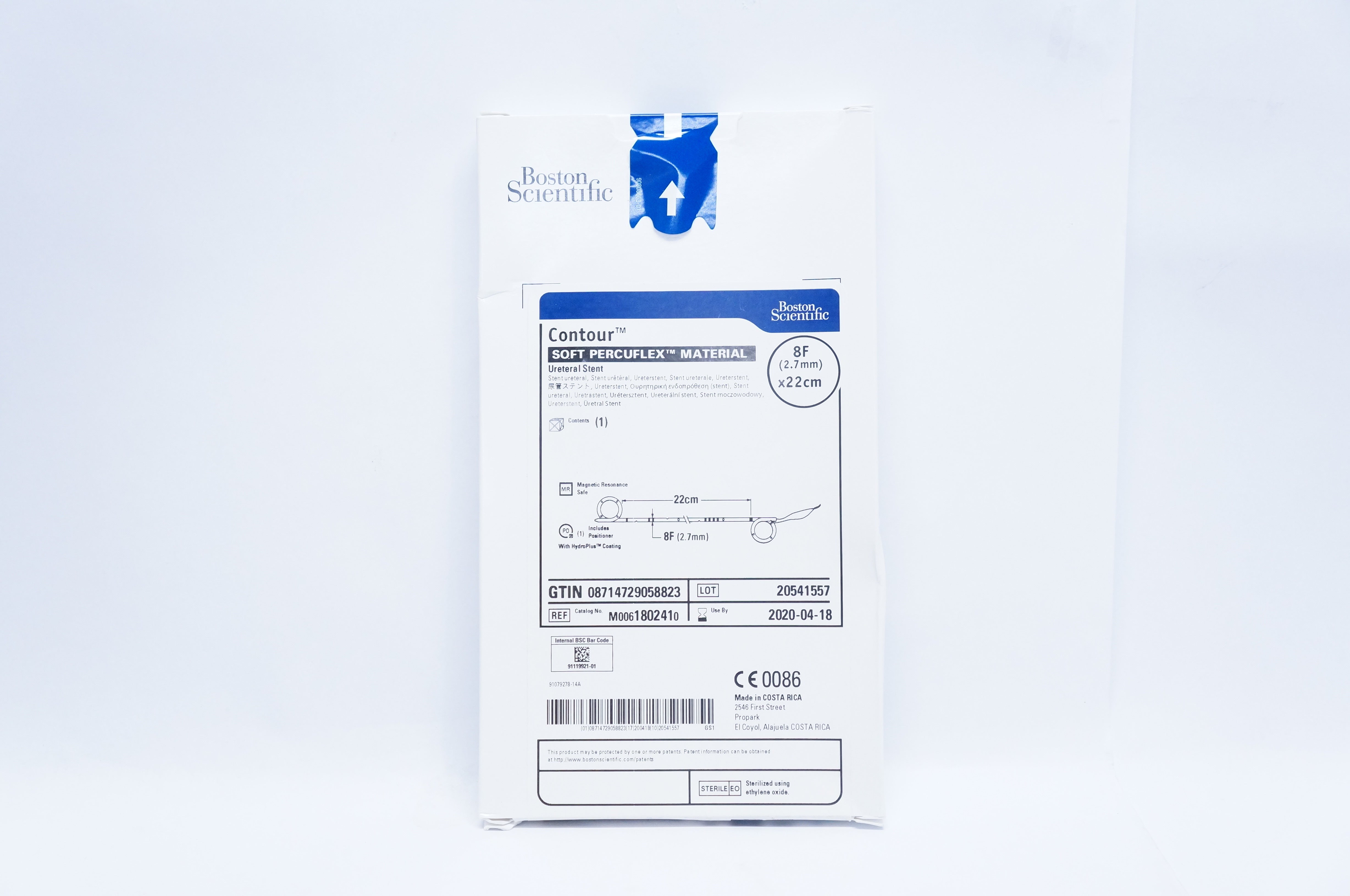 Boston Scientific 180241 Percuflex Material Ureteral Stent 22cm x 2.7mm (x)