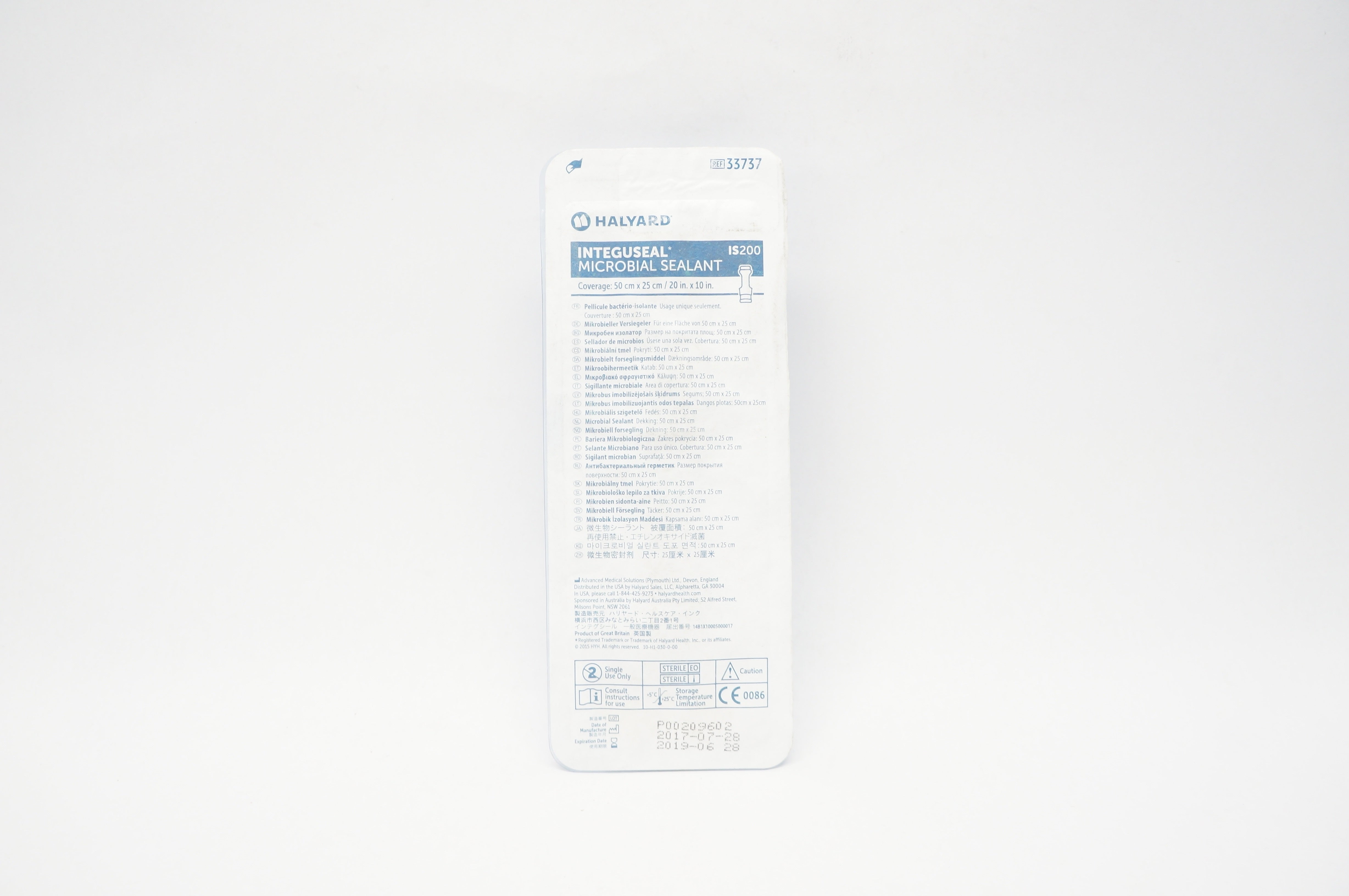 Advanced Medical 33737 Halyard IS200 Integuseal Microbial Sealant 20 x 10inch(x)