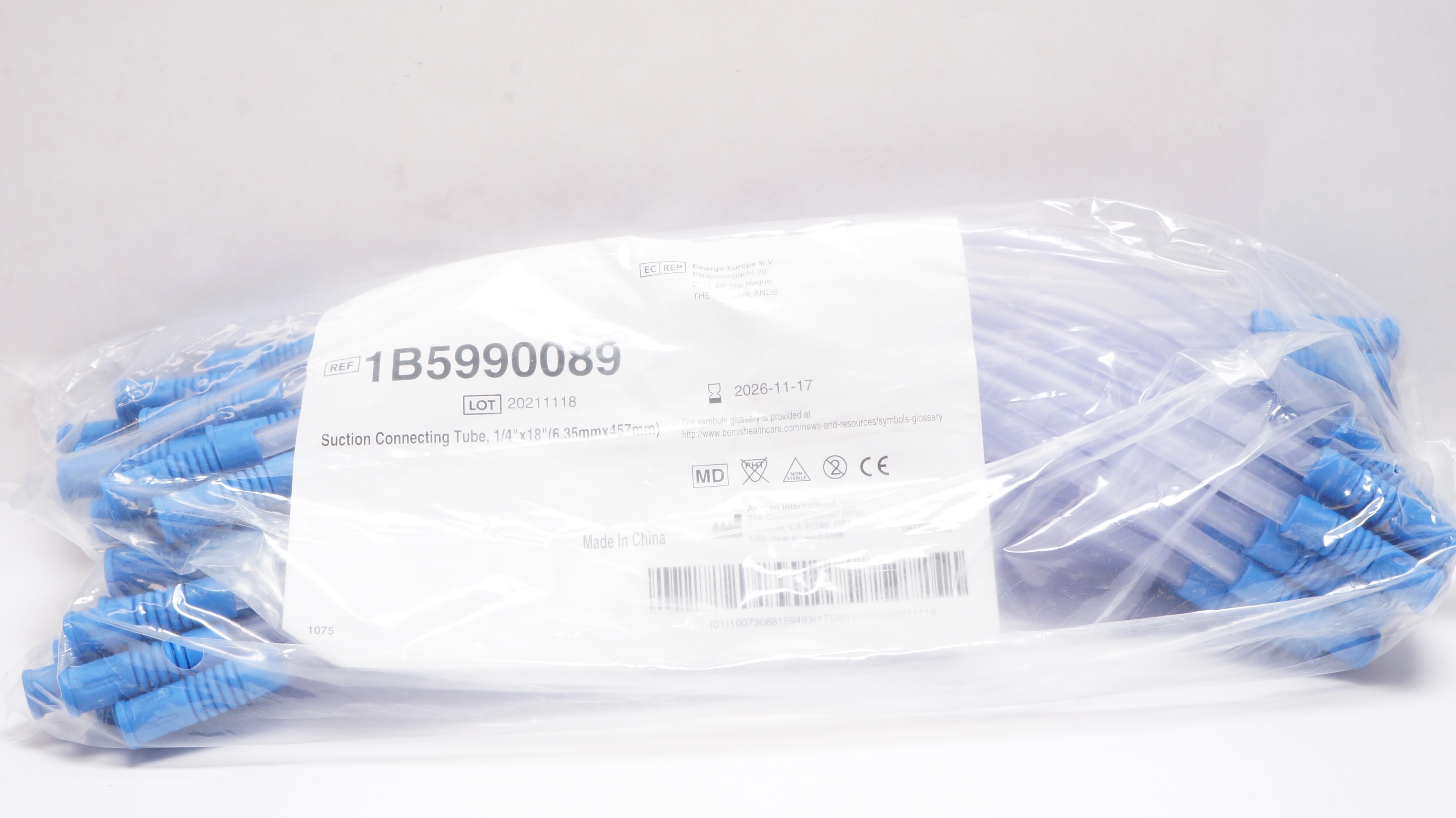 Amsino 1B5990089 Suction Connecting Tube 1/4inch x 18inch