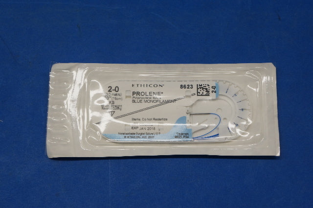 Ethicon 8623 PROLENE, KS 60mm Straight Reverse Cutting, 30