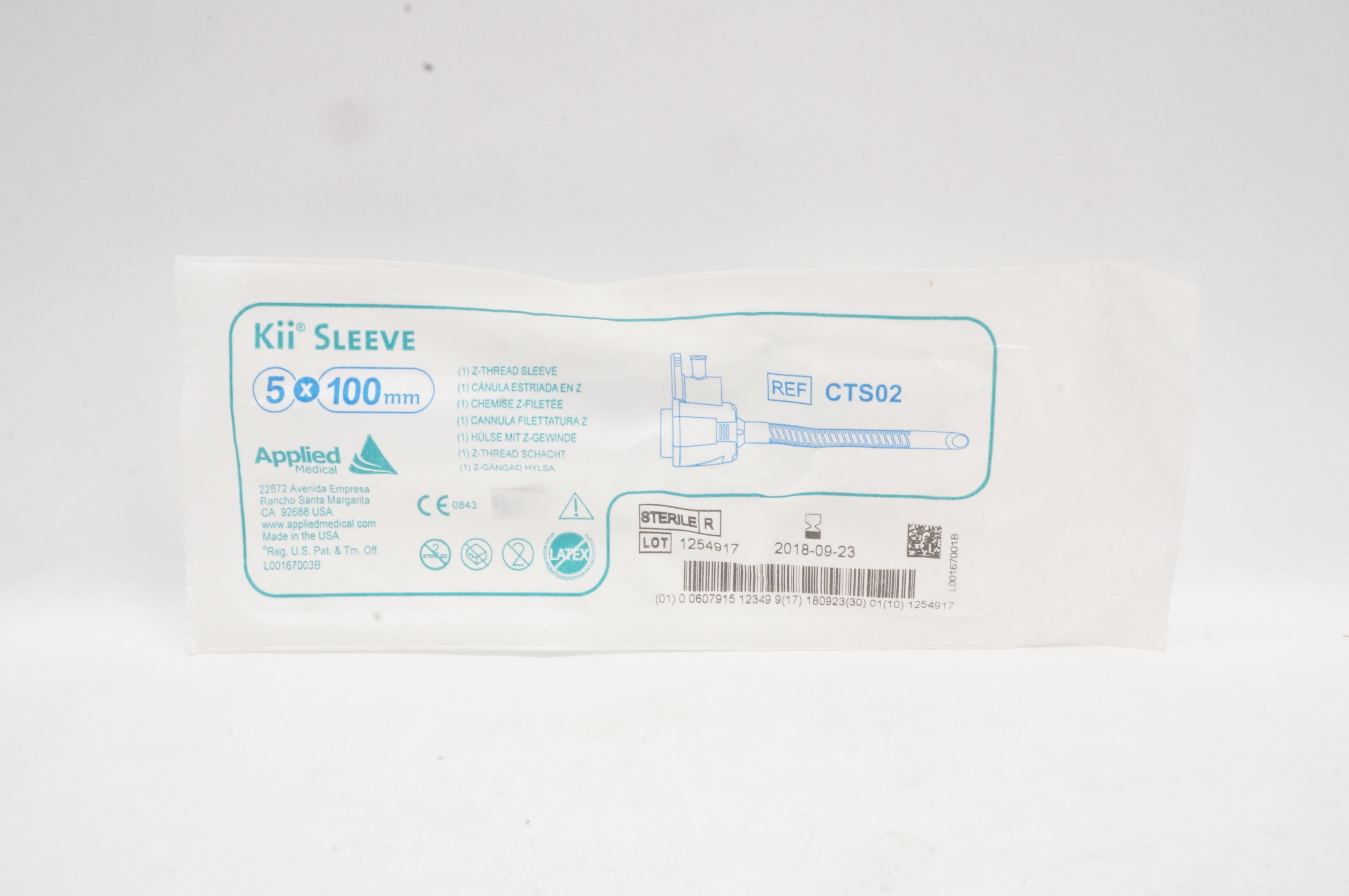 Applied Medical CTS02 Kii Sleeve 5 x 100mm (x)