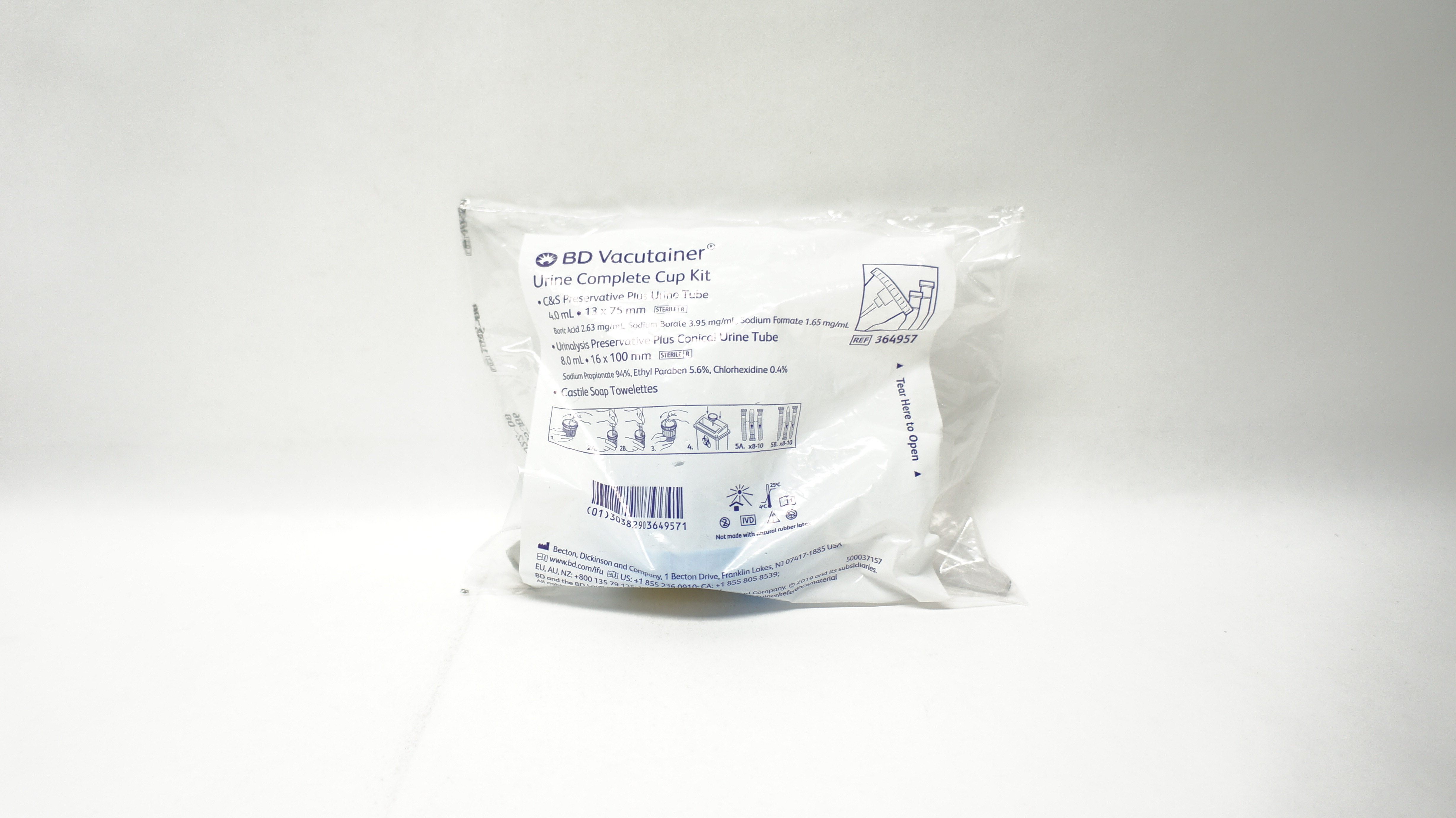 BD 364957 Vacutainer Urine Complete Cup Kit