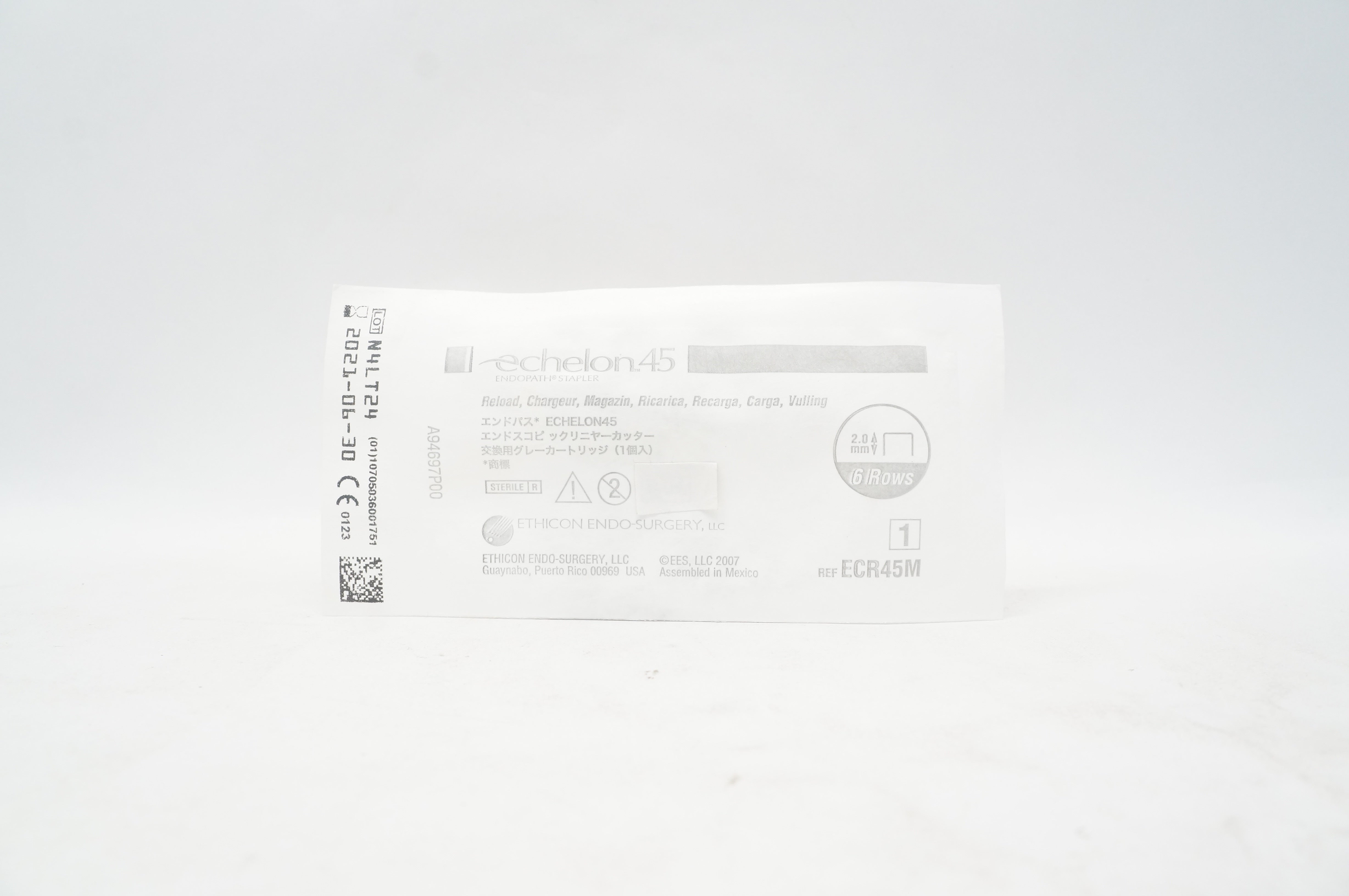 Ethicon ECR45M ECHELON 45 Endopath Stapler Reload 2mm, 6 Rows