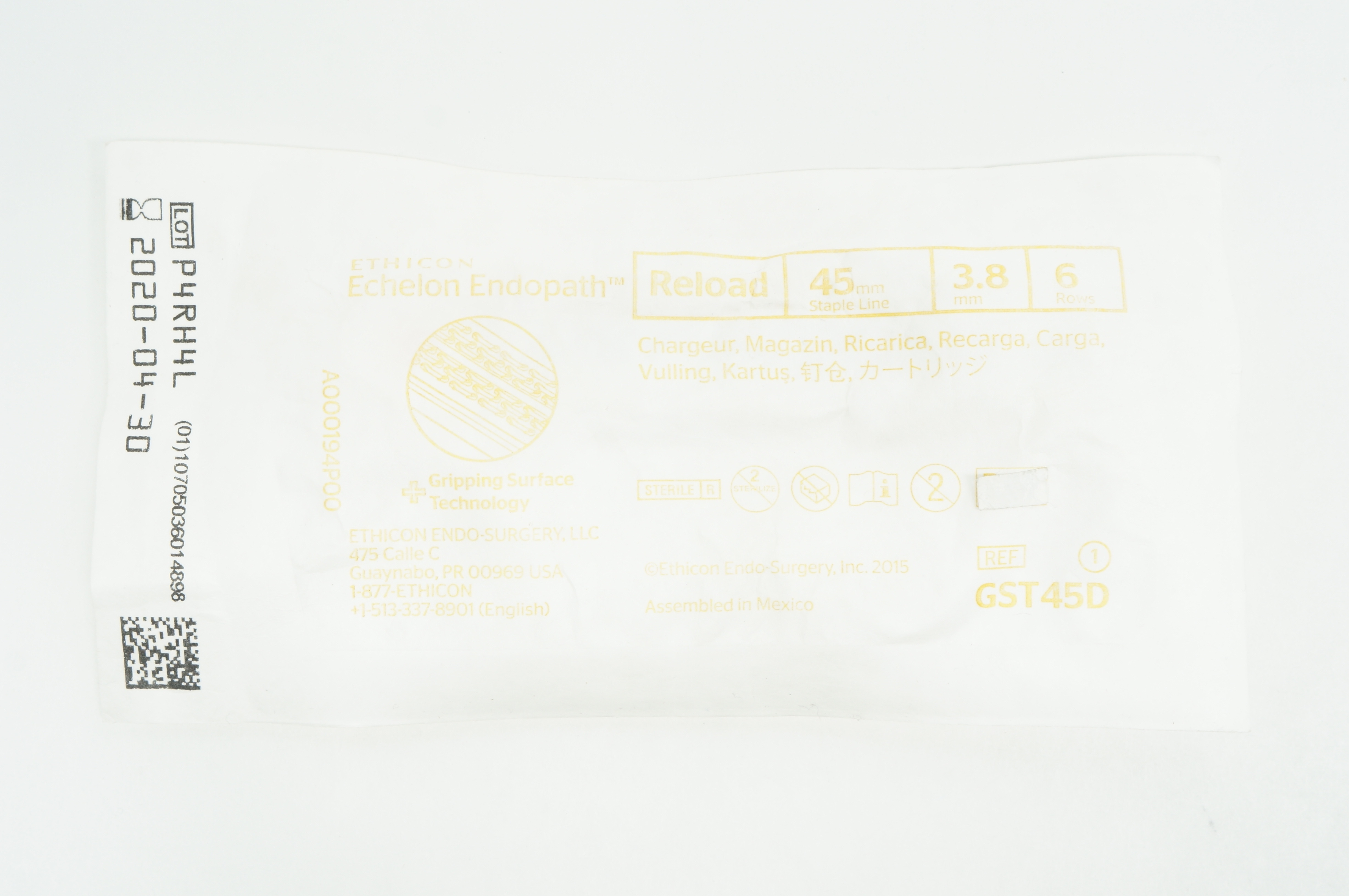 Ethicon GST45D Echelon Endopath Reload 45mm x 3.8mm, 6 Rows (x)