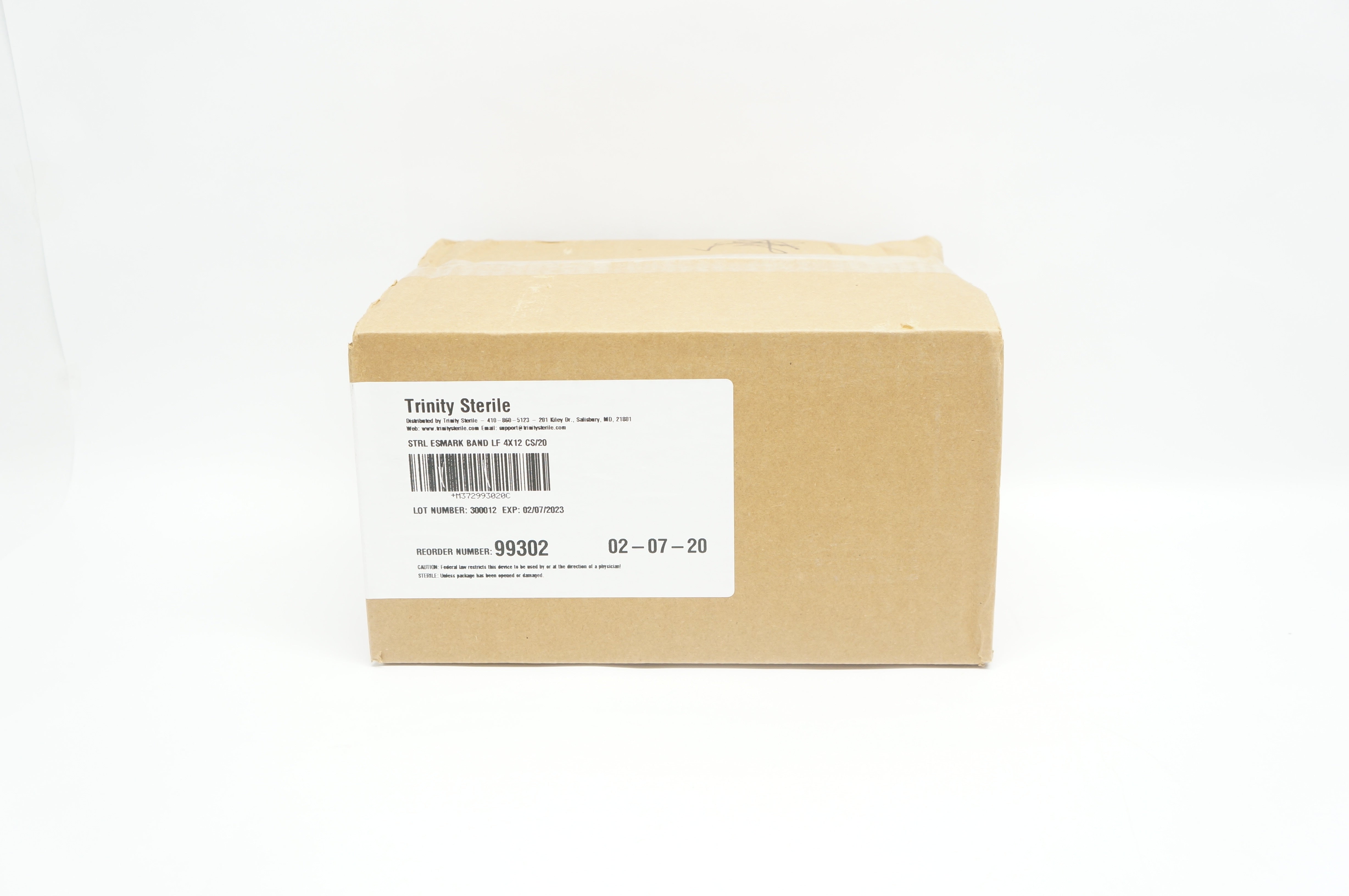 Trinity Sterile 99302 STRL Esmark Band LF 4 x 12 - Case of 20