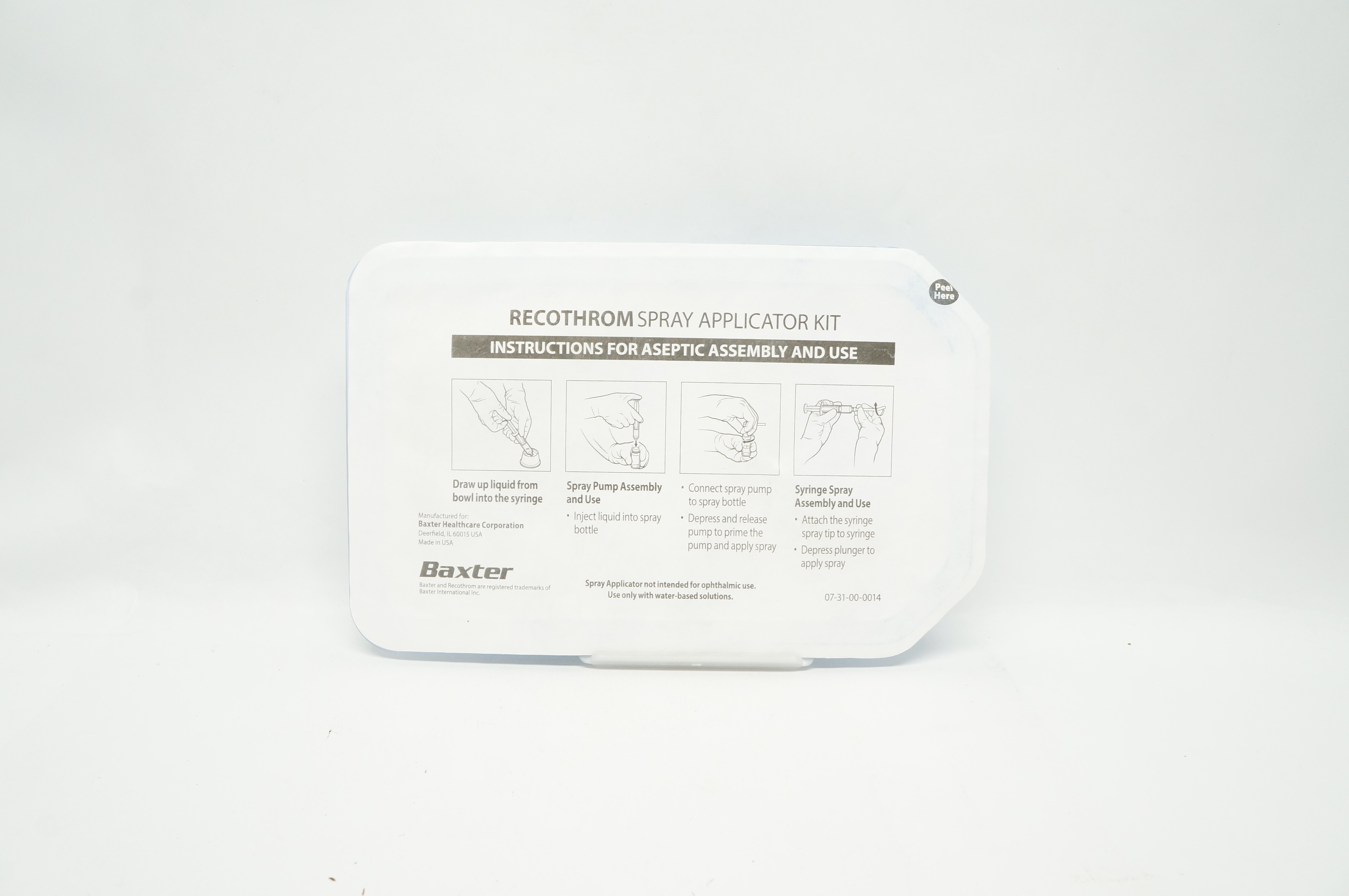 Baxter ADS201802 Recothrom Spray Applicator Kit