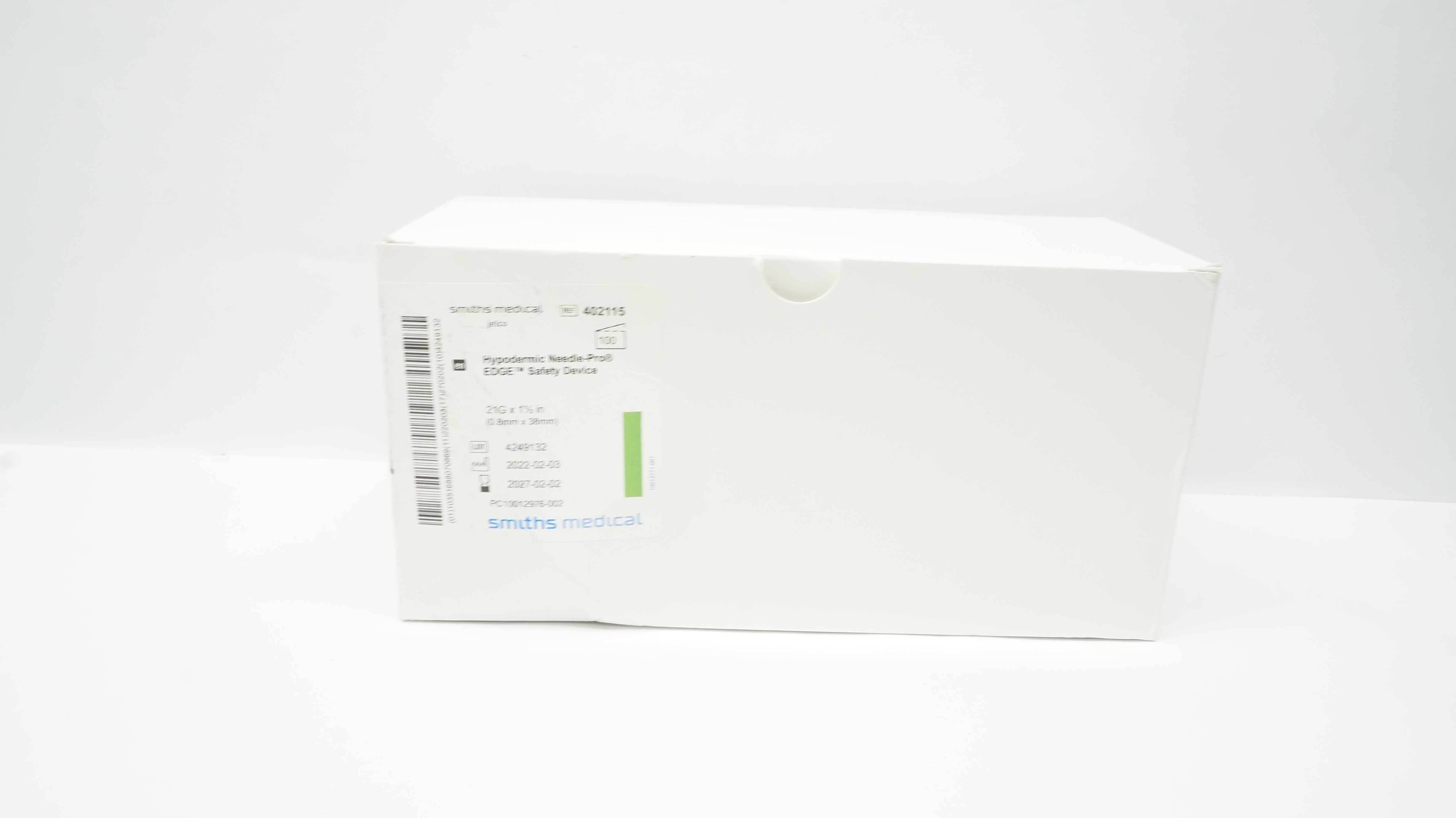 Smiths Medical 402115 Hypodermic Ndle-Pro Safety Device 21G x 1-1/2in-Box of 100