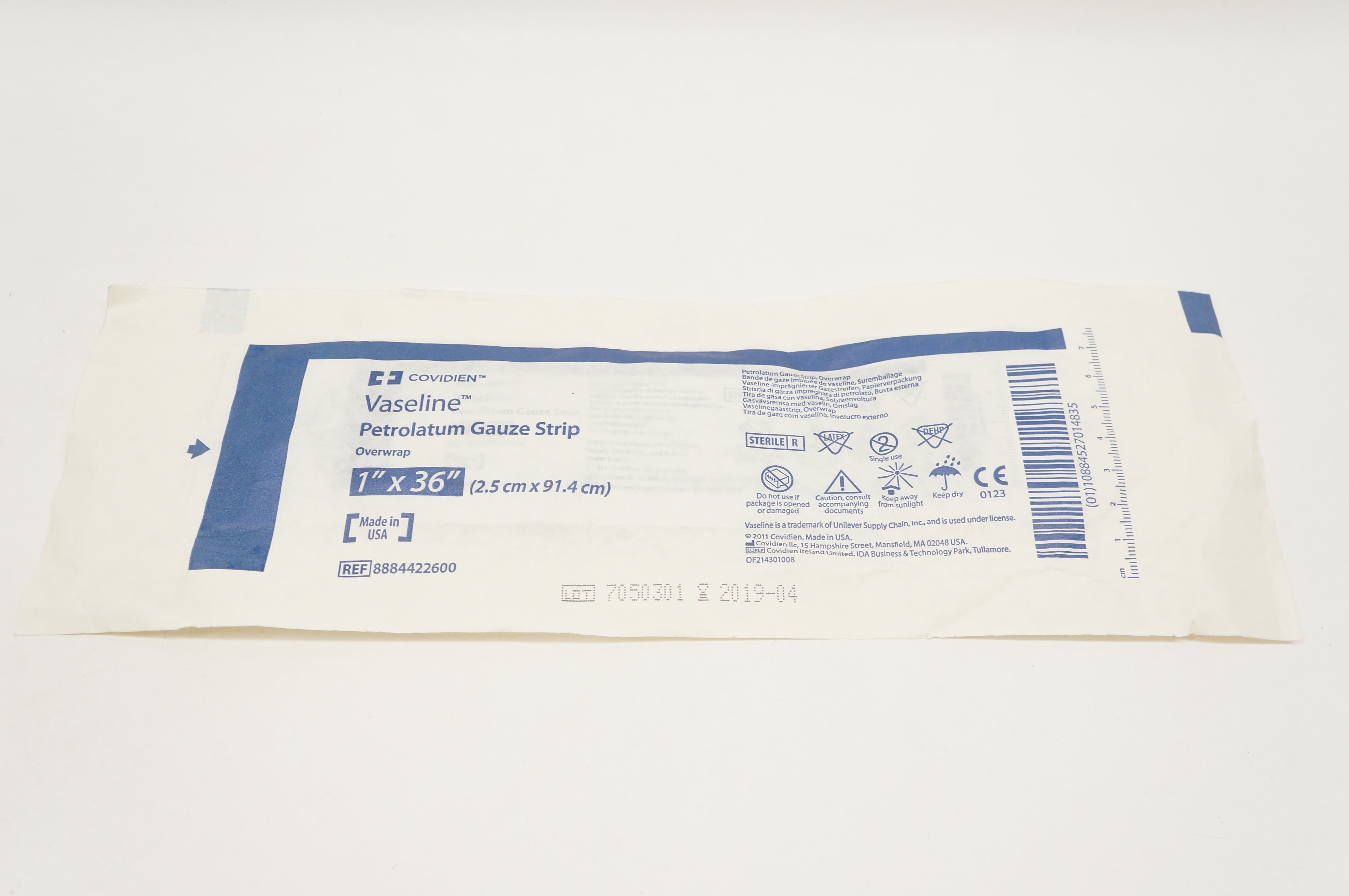 Covidien 8884422600 Vaseline Petrolatum Gauze Strip 1inch x 36inch (x)