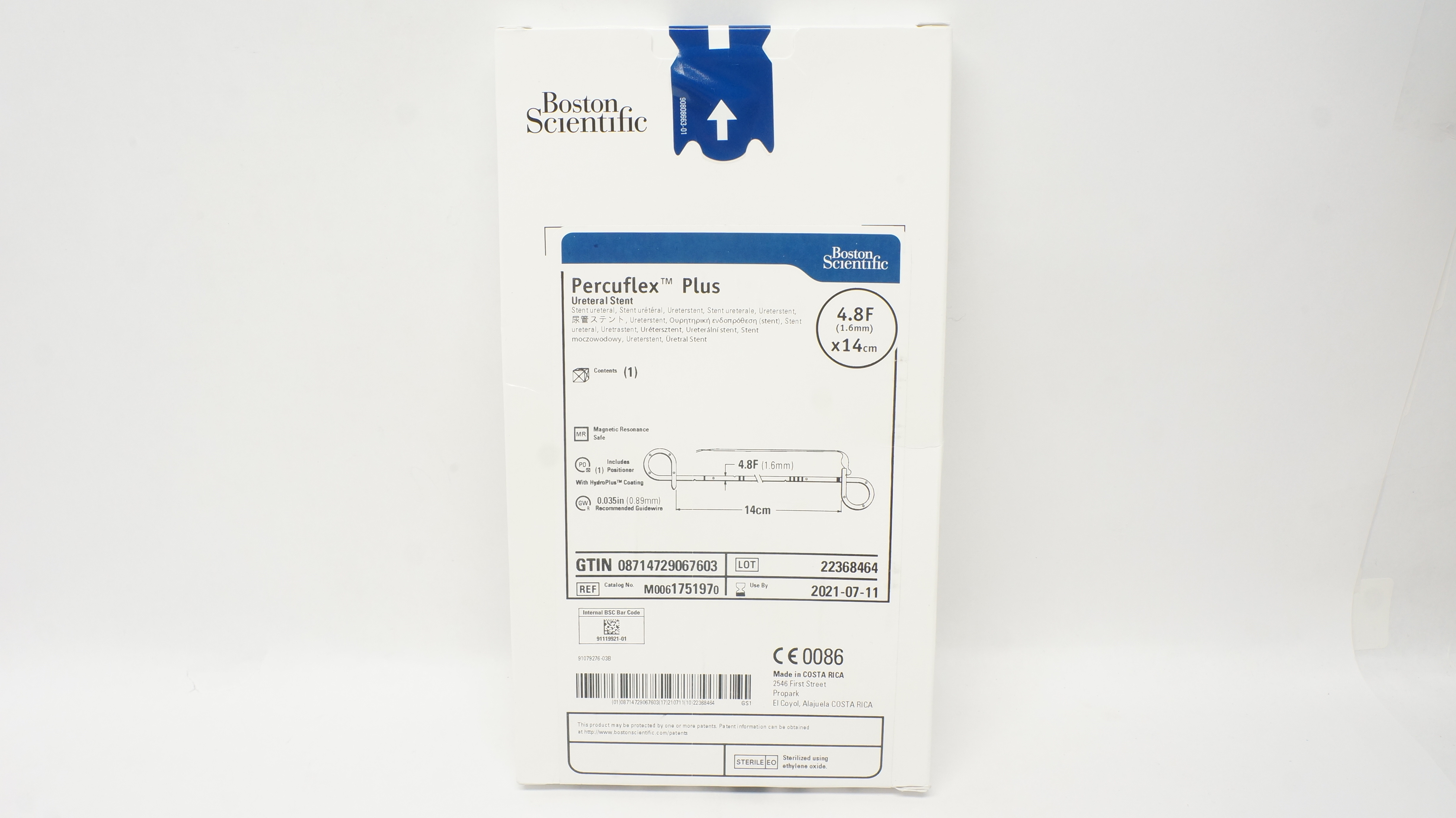 Boston Scientific 175197 PercuflexTM Plus Ureteral Stnt 4.8F x 14cm (x)
