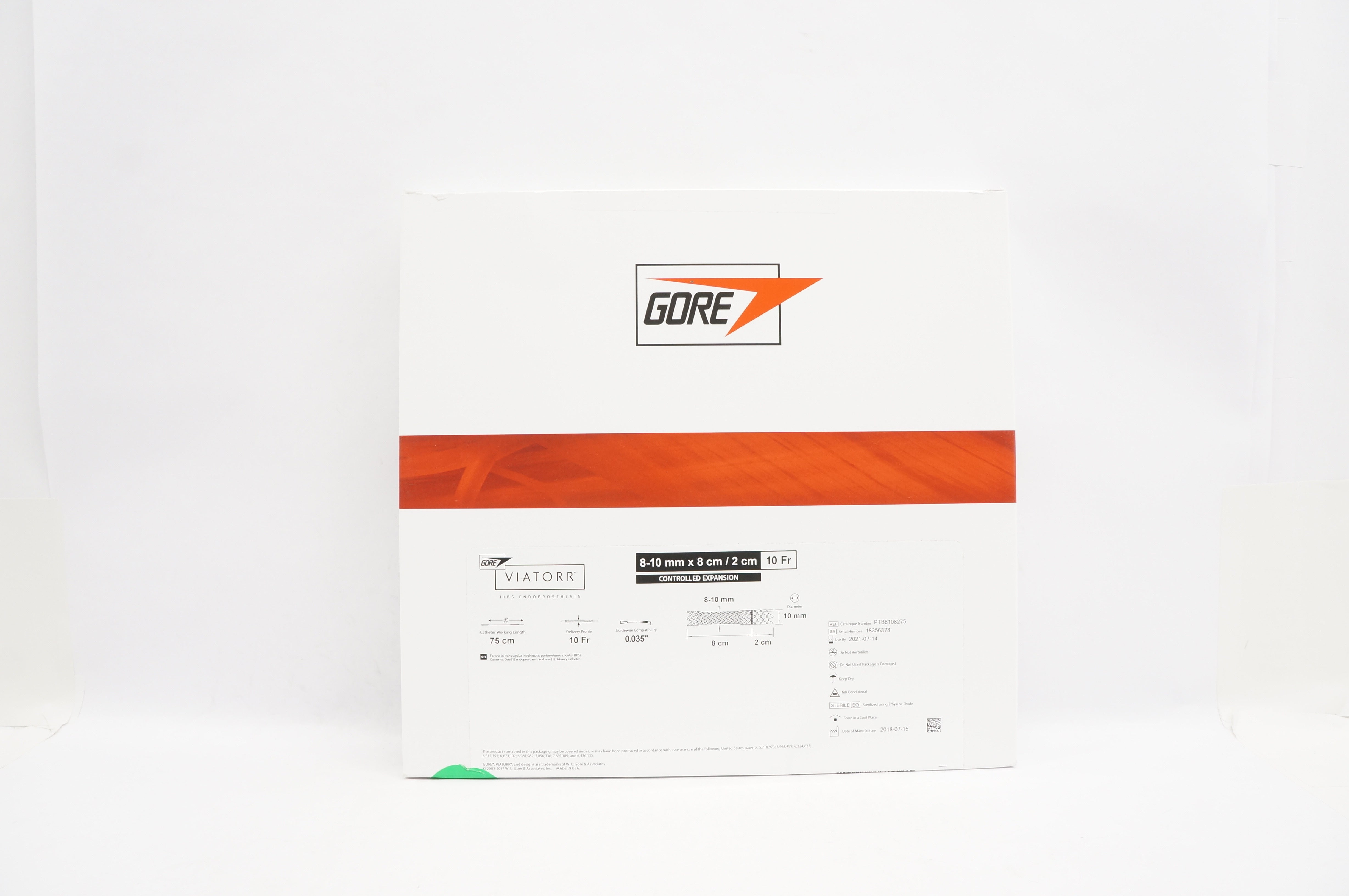 Gore PTB8108275 Viatorr TIPS Endoprosthesis w/Controlled Expansion 10 Fr (x)