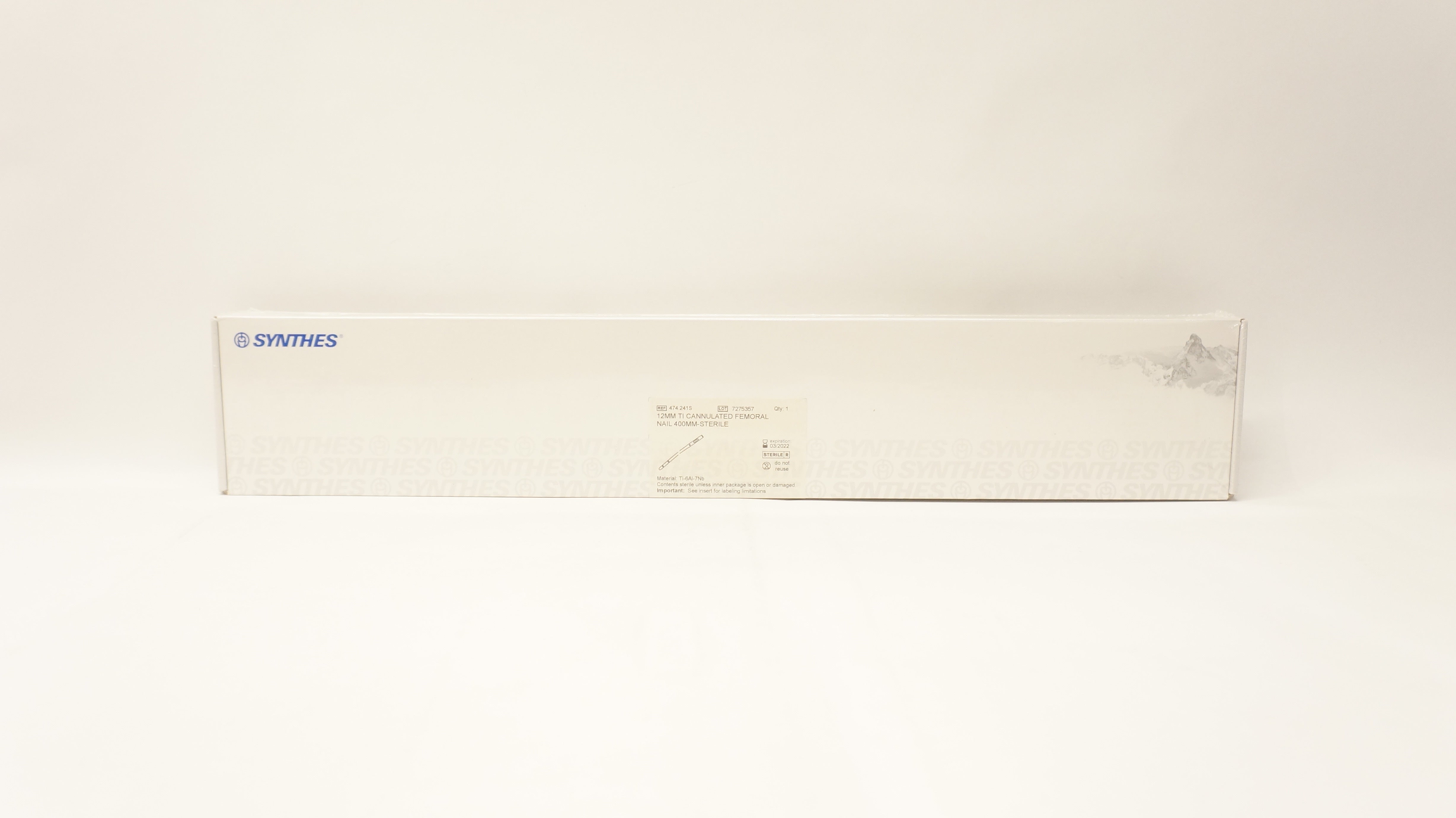 Synthes 474.241S 12mm Ti Cannulated Femoral Nail 400mm