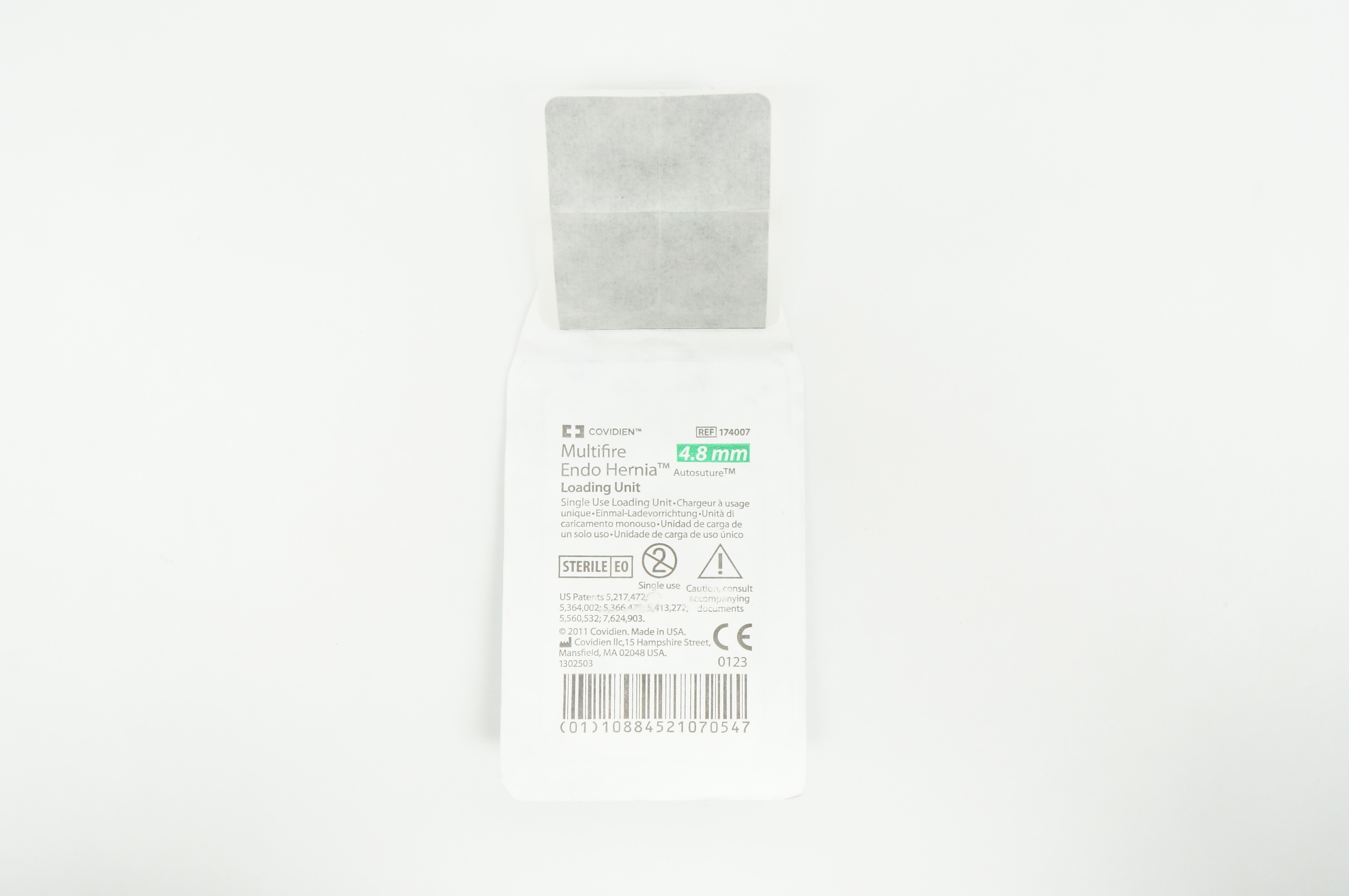 Covidien 174007 Autostre. Multifire Endo Hernia Loading Unit 4.8mm (x)