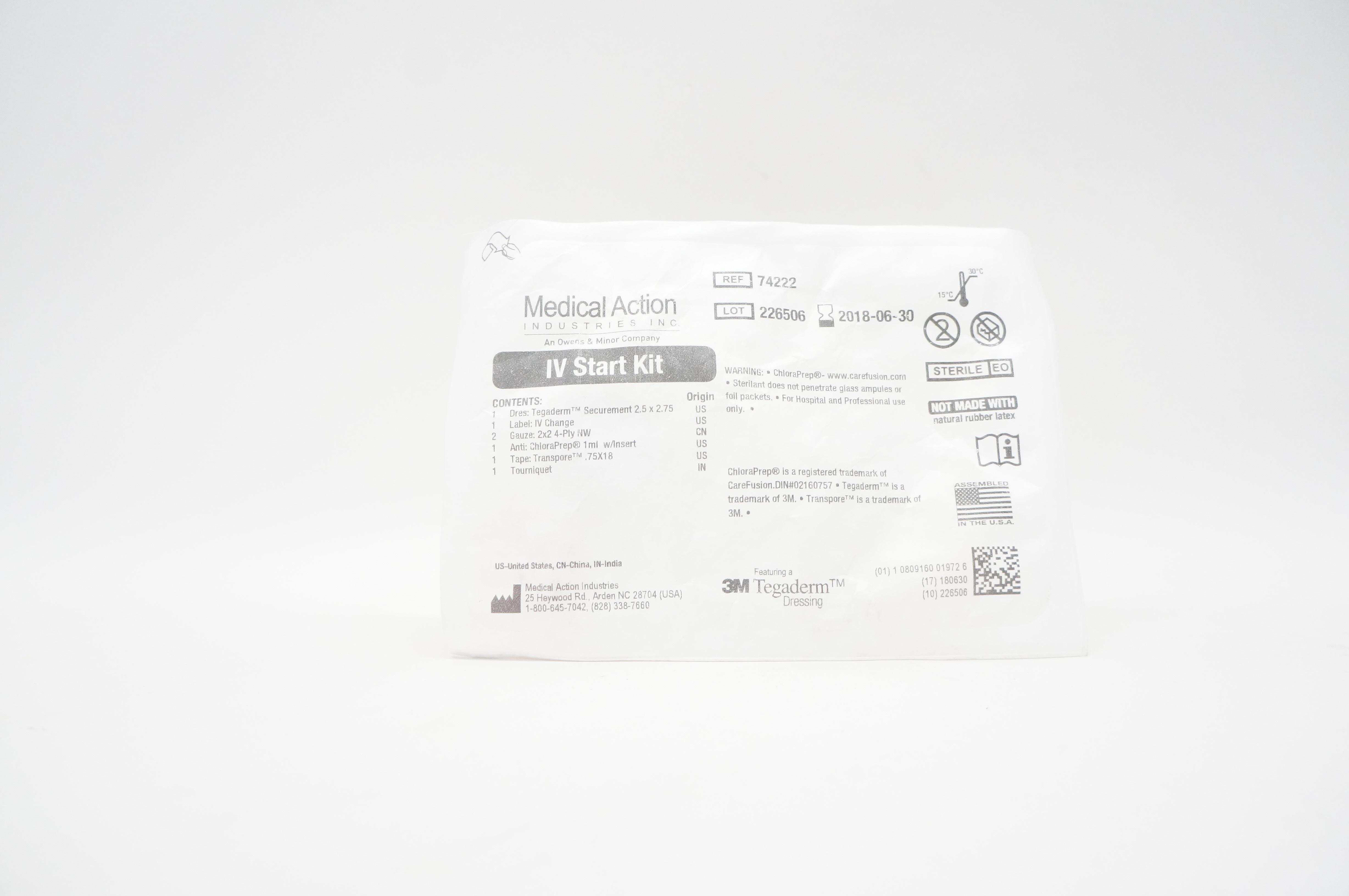 3M 74222 Tegaderm Medical Action IV Start Kit (x)