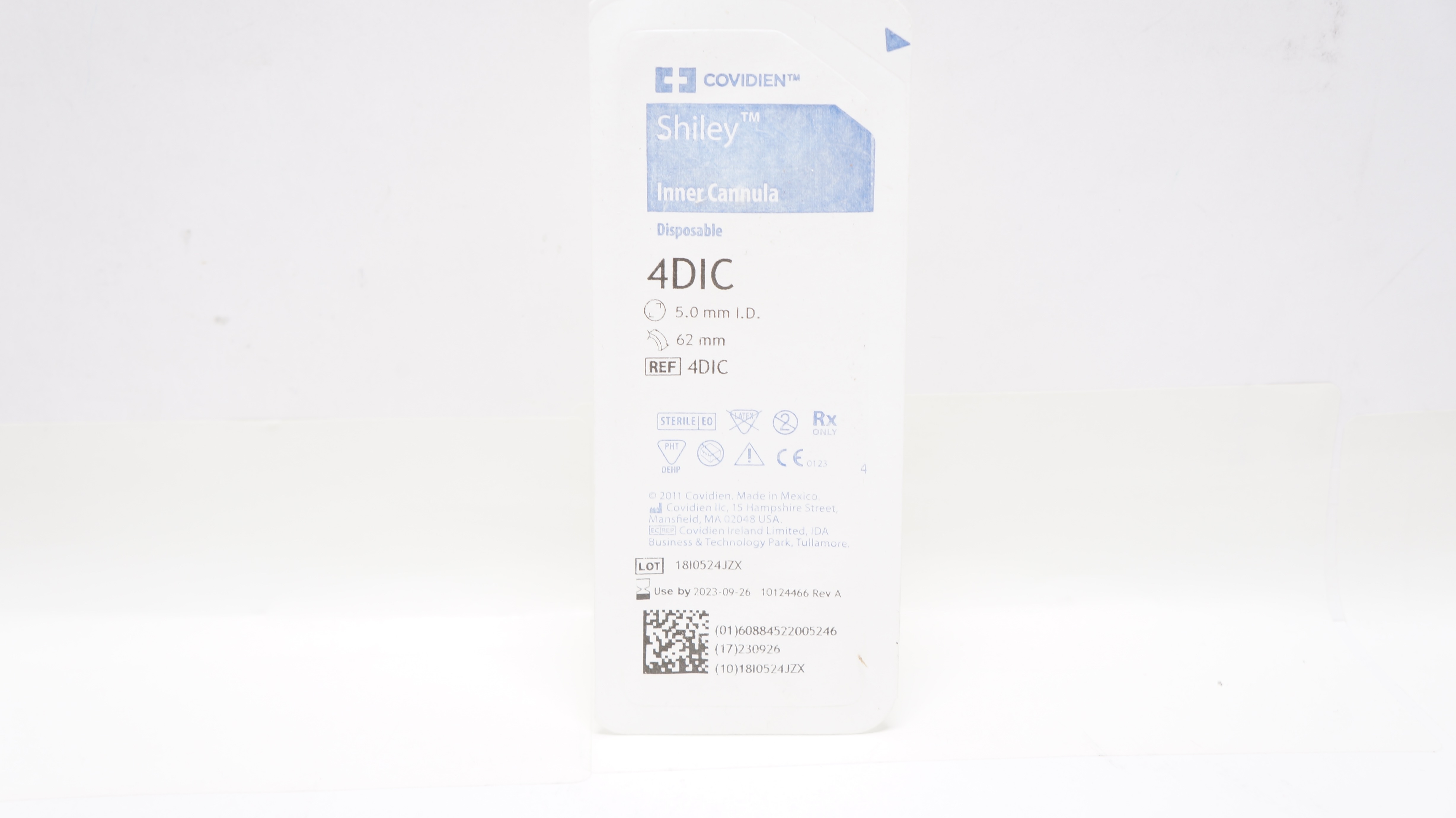 Covidien 4DIC Shiley Inner Cannula Disposable, 5.0mm I.D. x 62mm (x)