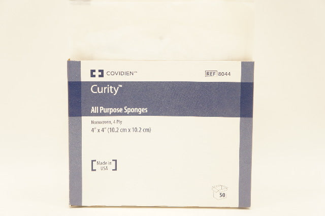 Covidien 8044 Curity All Purpose Sponges Nonwoven 4 Ply 4x4inch - Box of 50