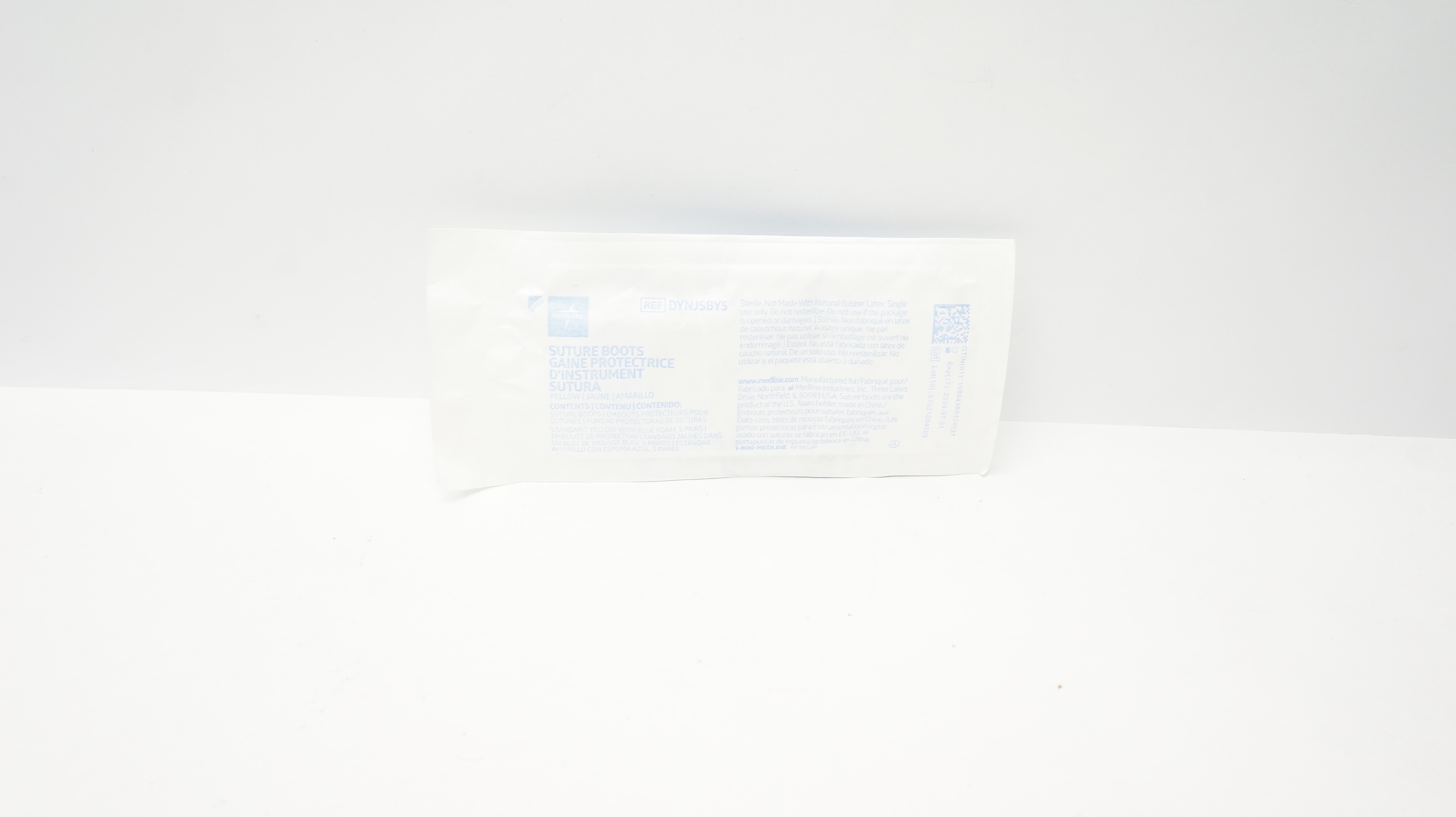 Medline DYNJSBYS Stre Boots, Yellow (x) - Pack of 5