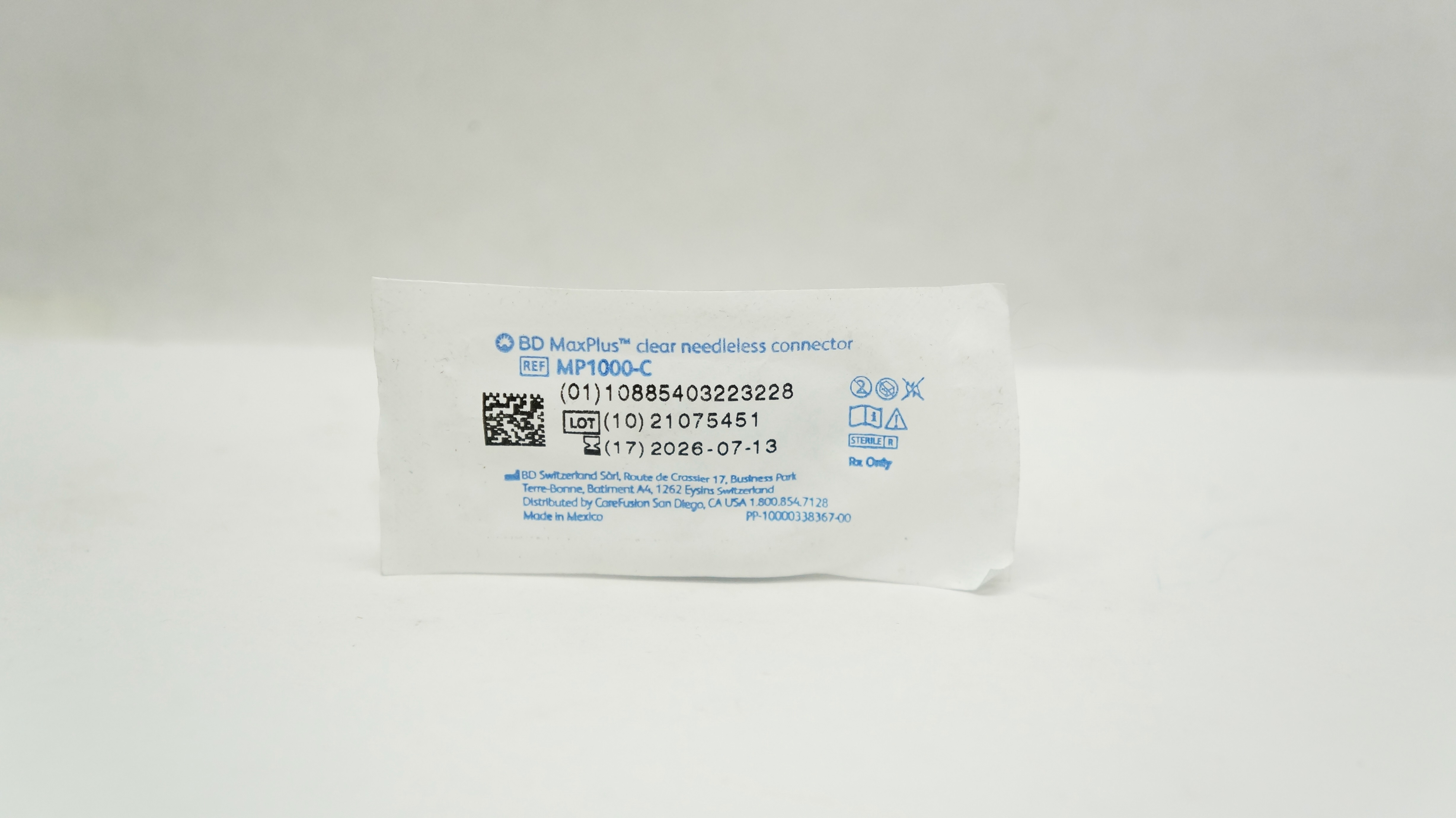 BD MP1000-C MaxPlus Clear Ndleless Connector