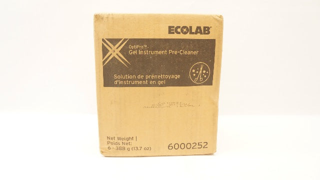 Ecolab 6000252 OptiPro Gel Instrument Pre-Cleane 13.7 oz. Case of 6