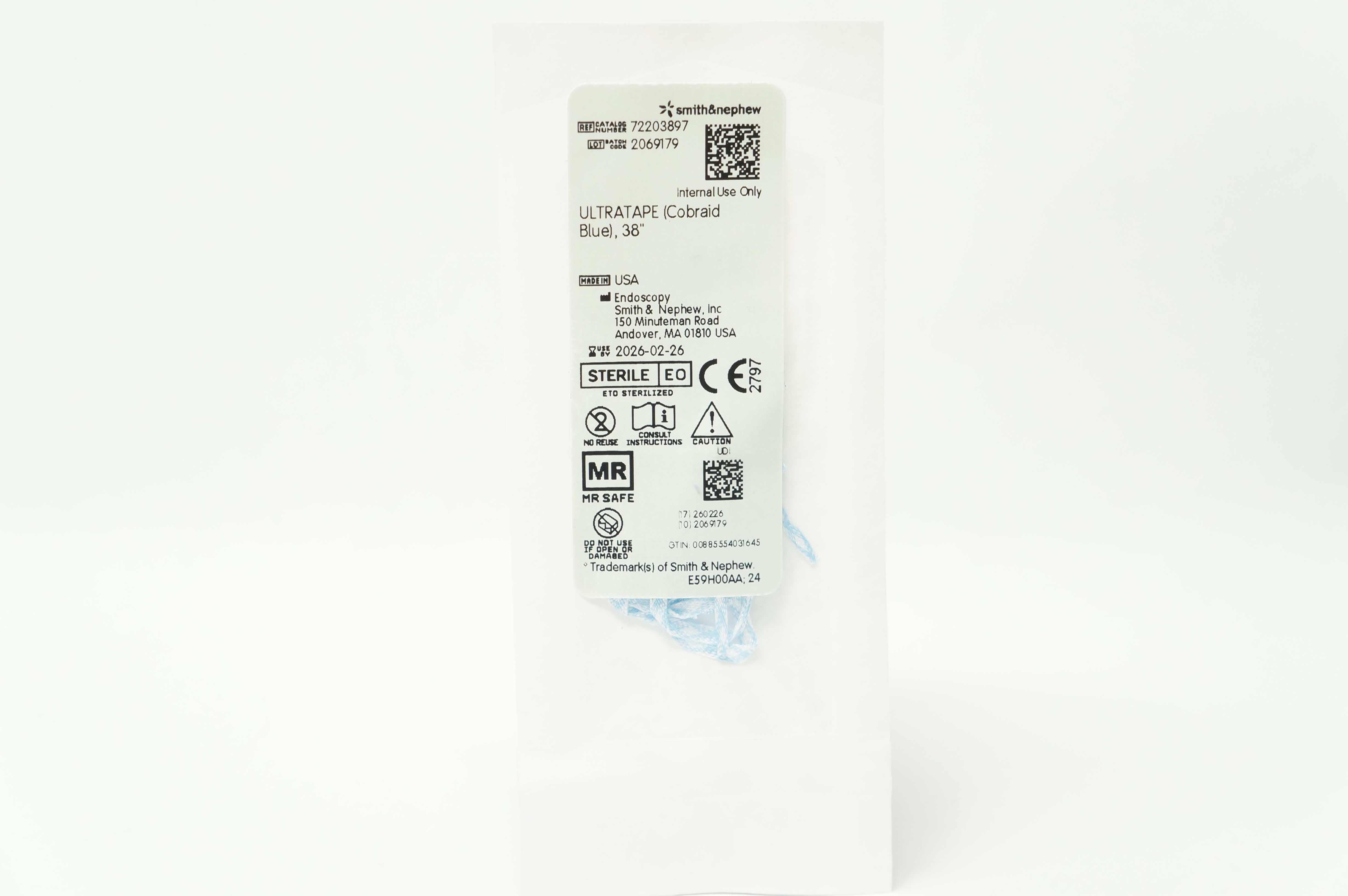 Smith&Nephew 72203897 ULTRATAPE Cobraid Blue 38inch