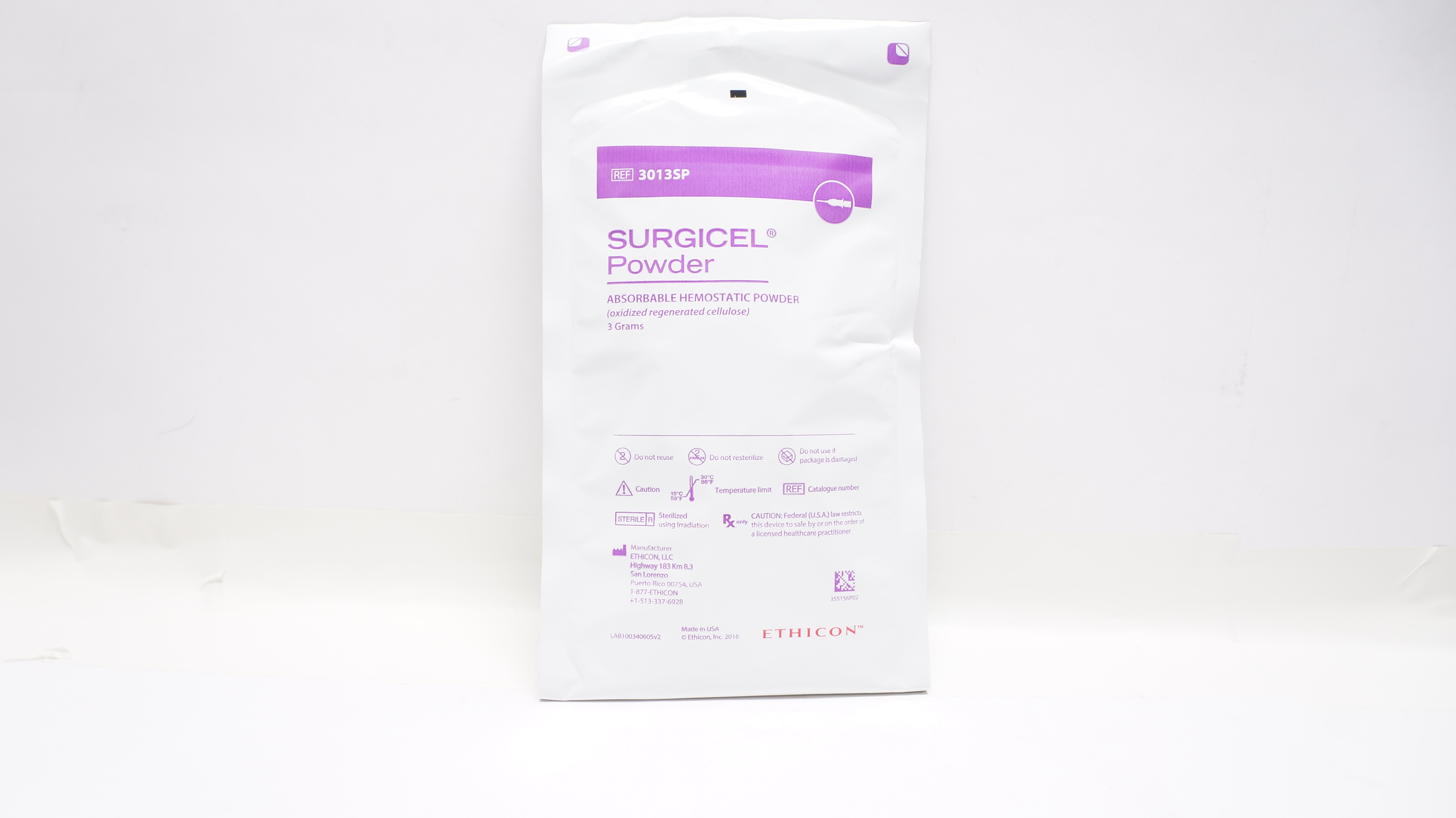 Ethicon 3013SP Surgicel Absorbable Hemostatic Powder 3 Grams (x)