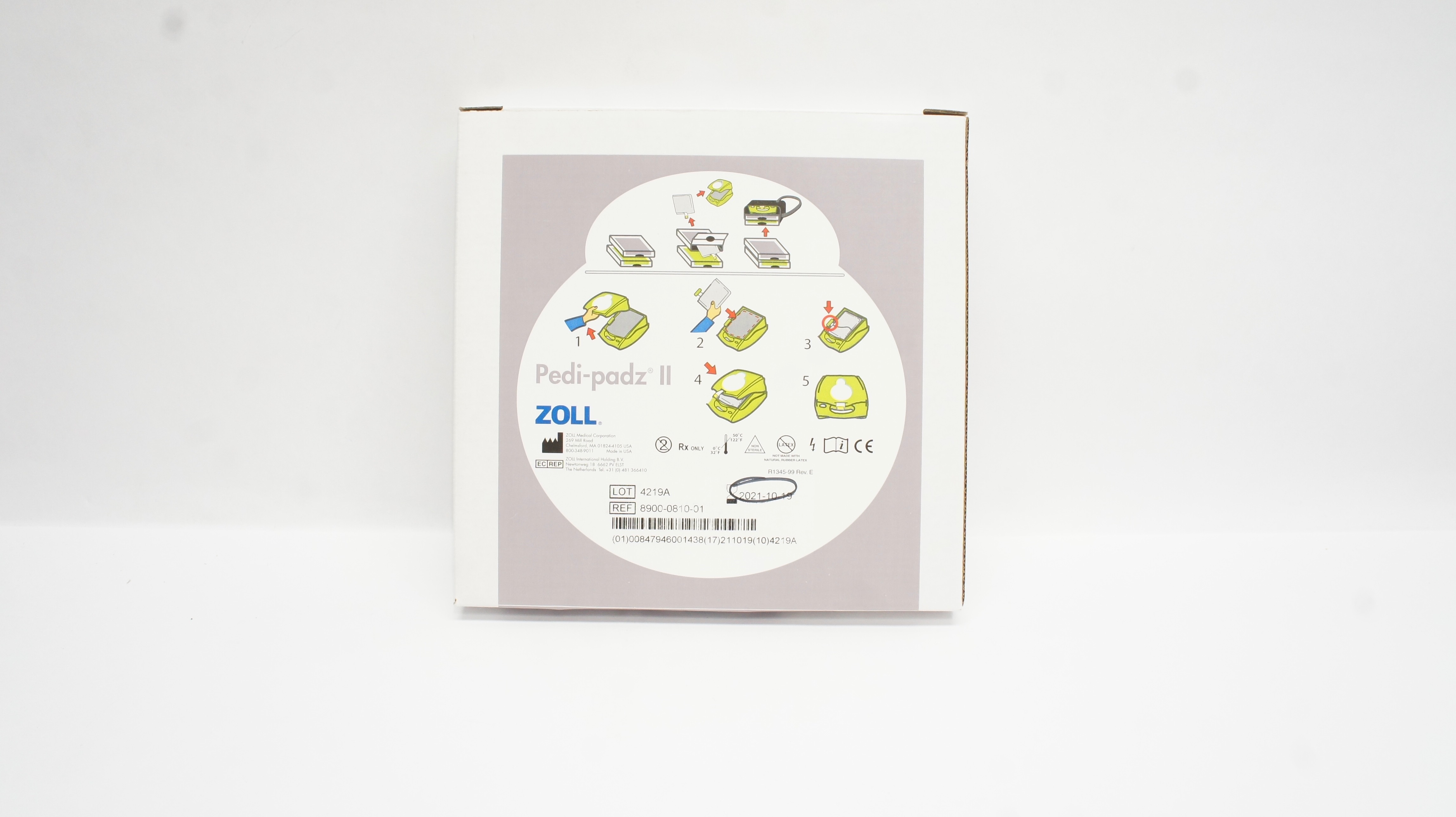 Zoll 8900-0810-01 Pedi-padz II Infant/Child Electrodes 0-8Years <55lbs (x)