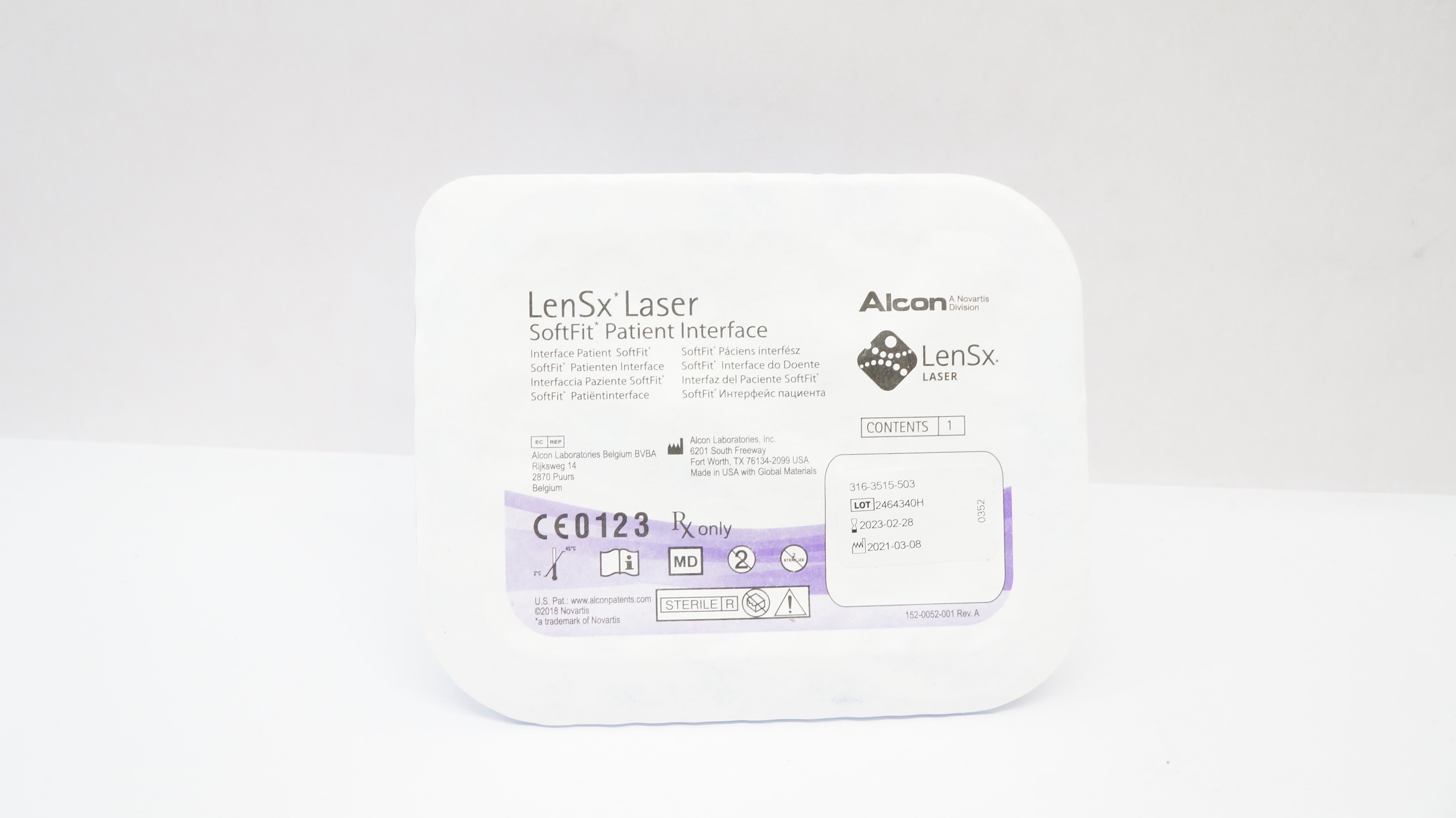 Alcon LenSx Laser SoftFit Patient Interface