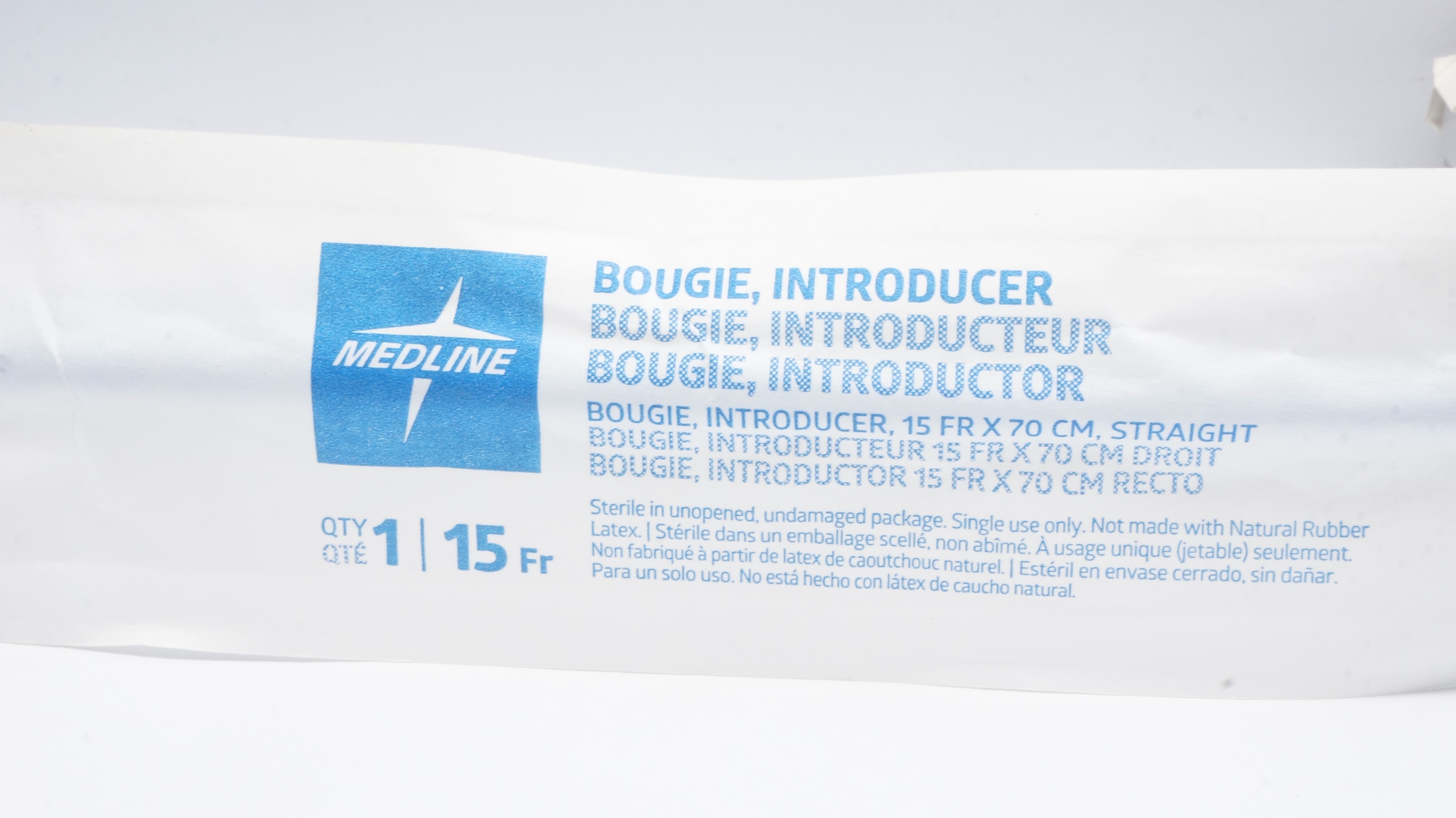 Medline DYNJBOUG15S Bougie, Introducer 15Fr x 70cm (x)