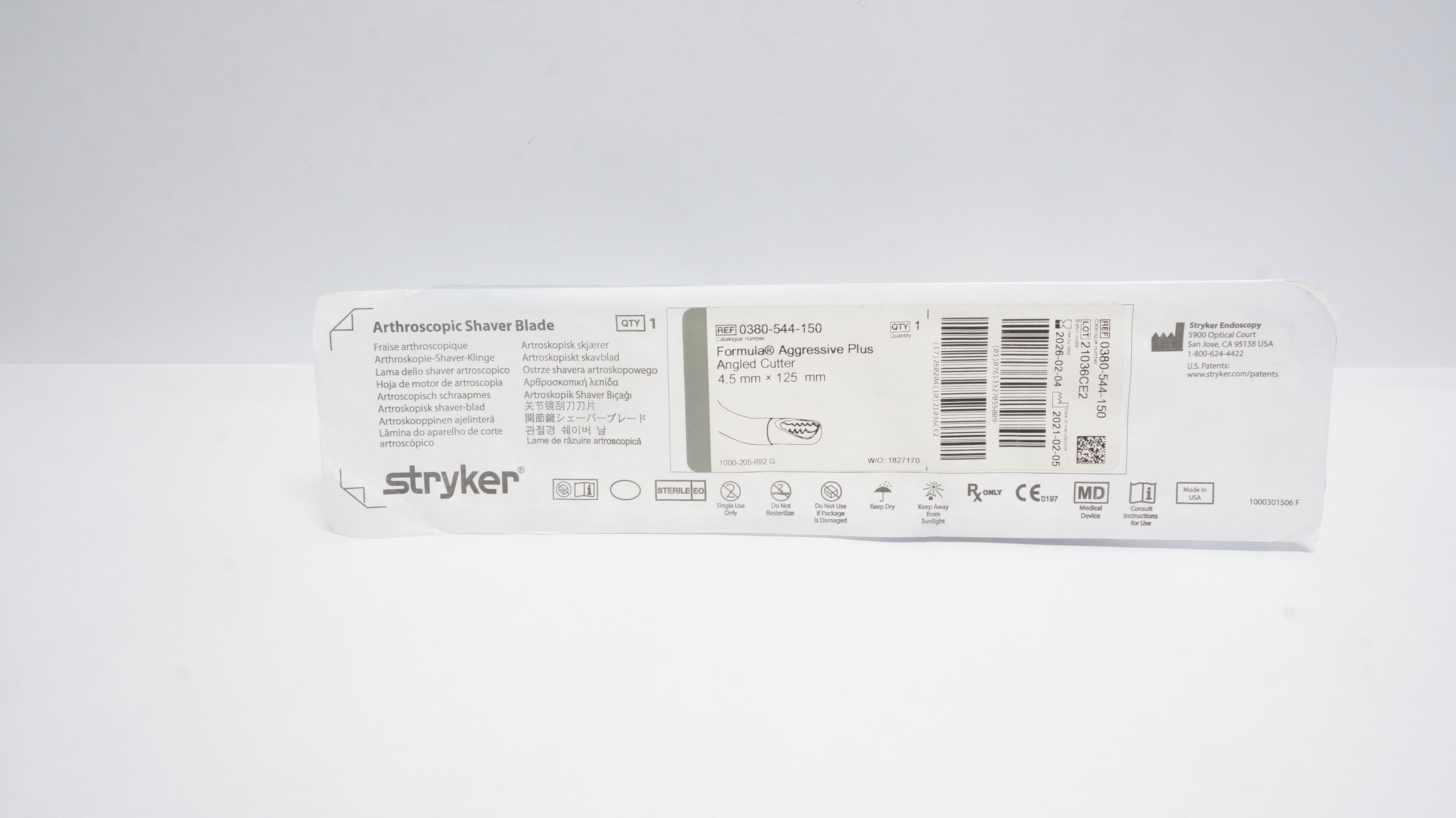 Stryker 0380-544-150 Formula Angled Aggressive Plus 4.5mm x 125mm (x)