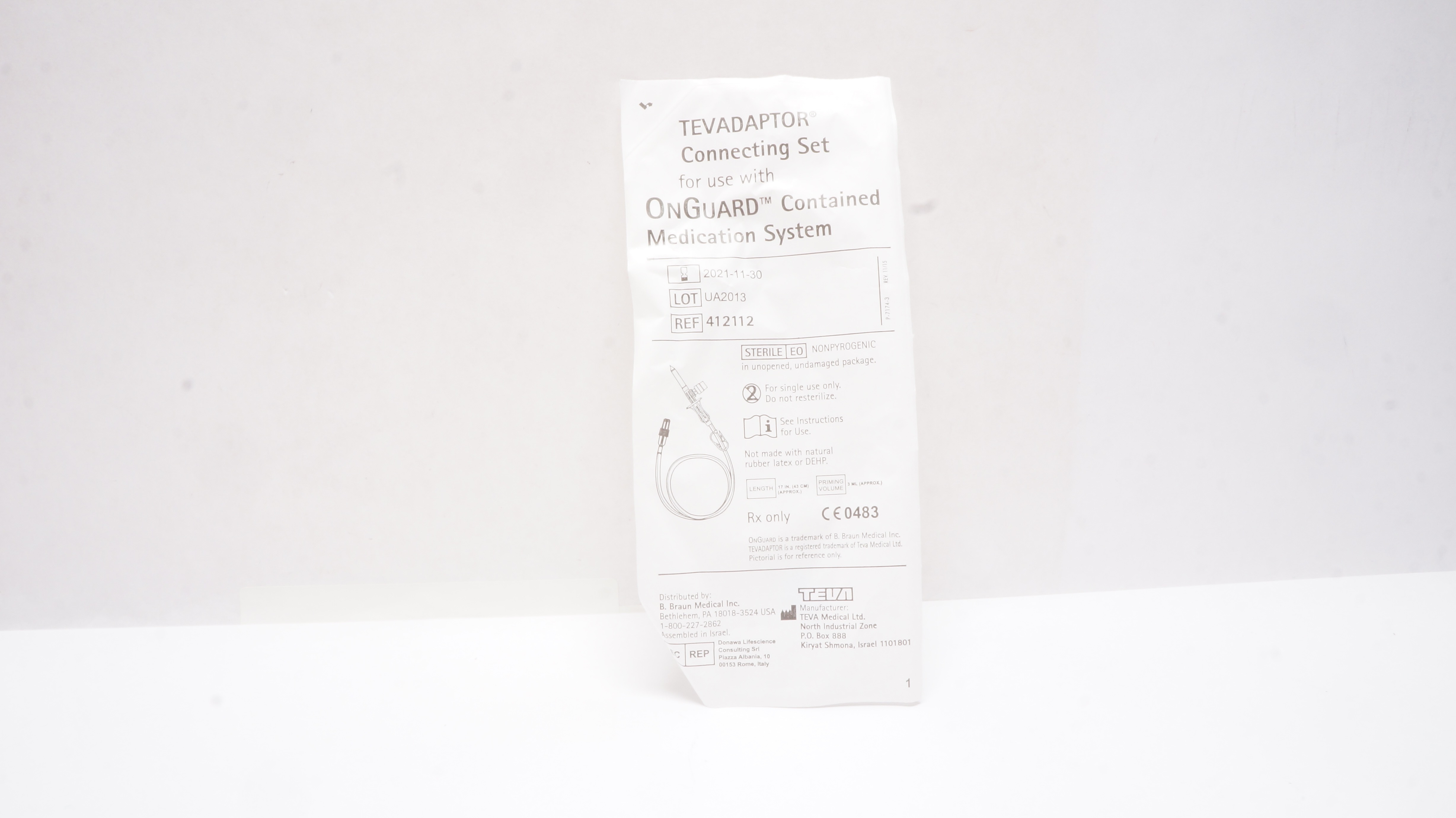 Teva Medical 412112 Braun Tevadaptor Connecting Set (x)