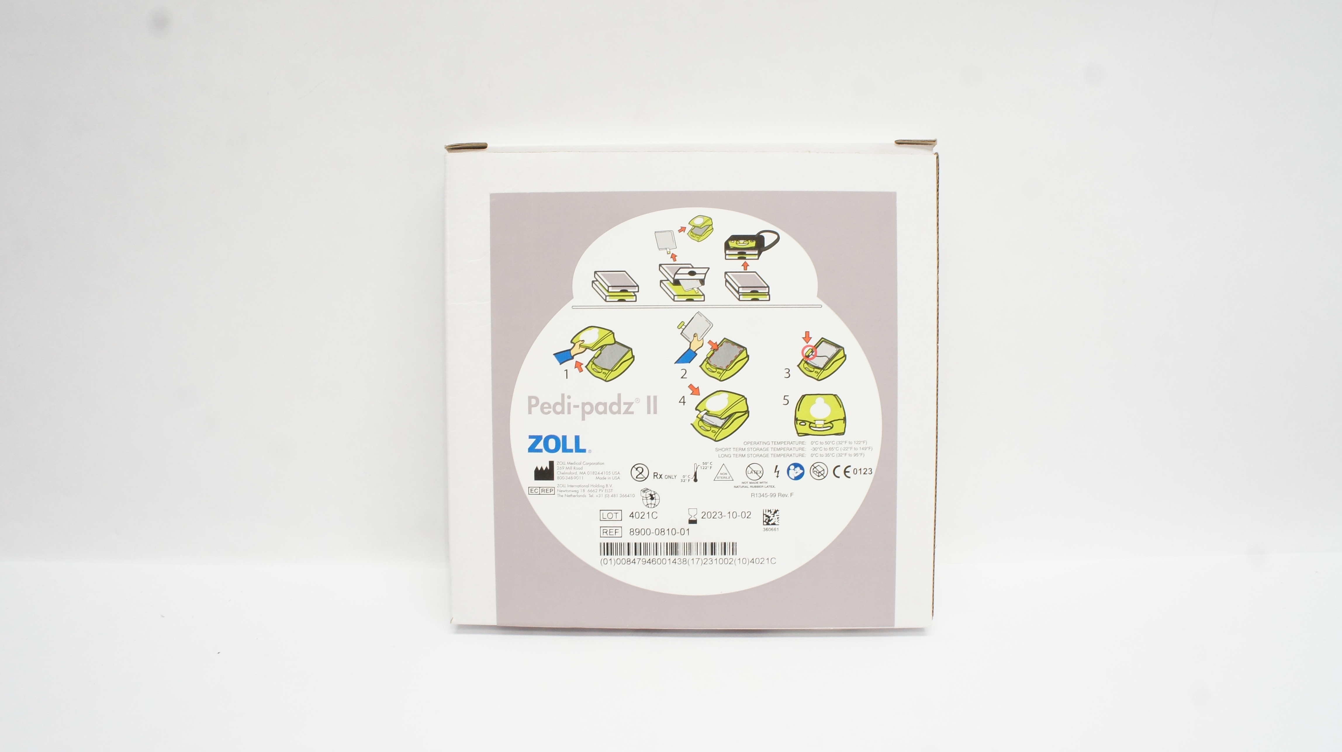 Zoll 8900-0810-01 Pedi-padz II Infant/Child Electrodes 0-8Years <55lbs (x)